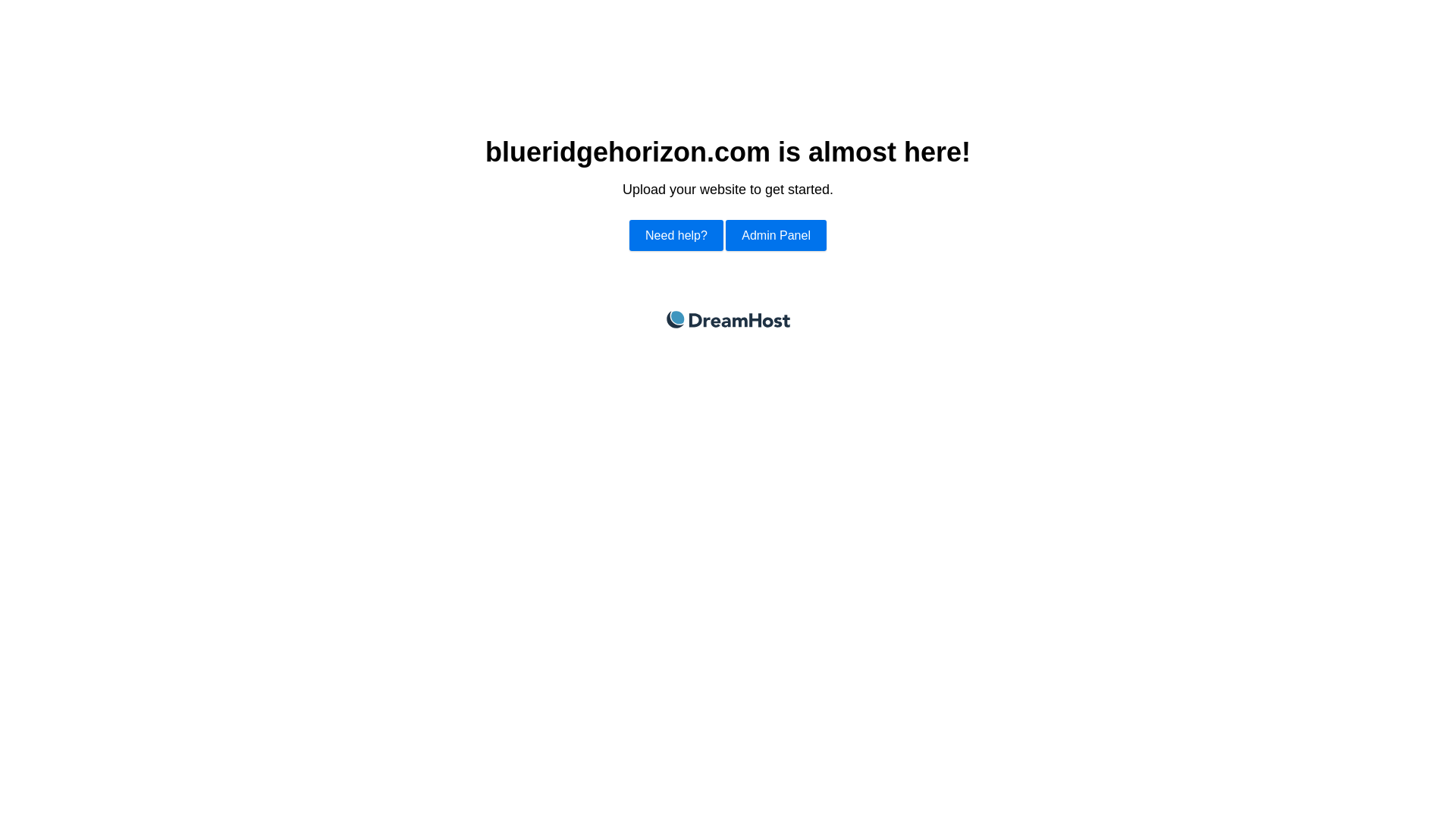 website screenshot of https://blueridgehorizon.com/