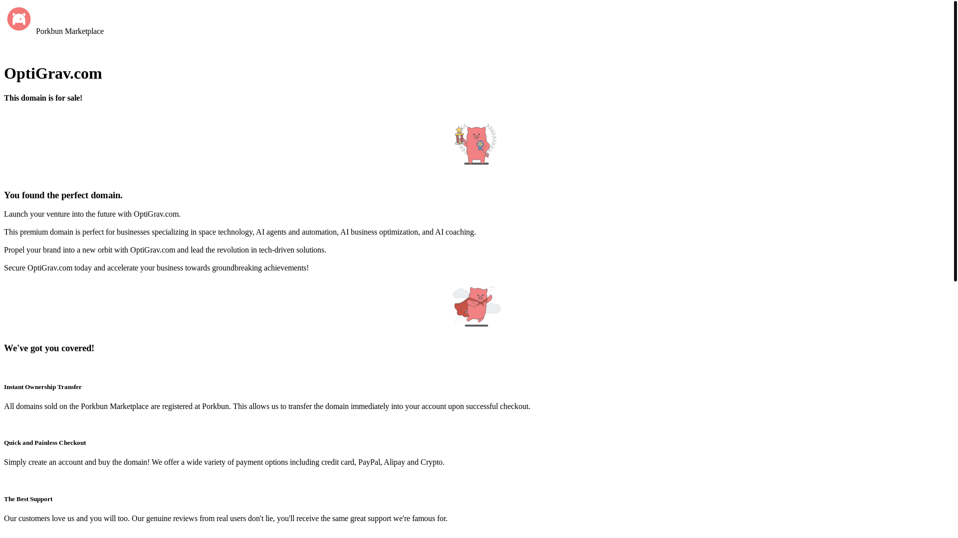 website screenshot of https://optigrav.com/