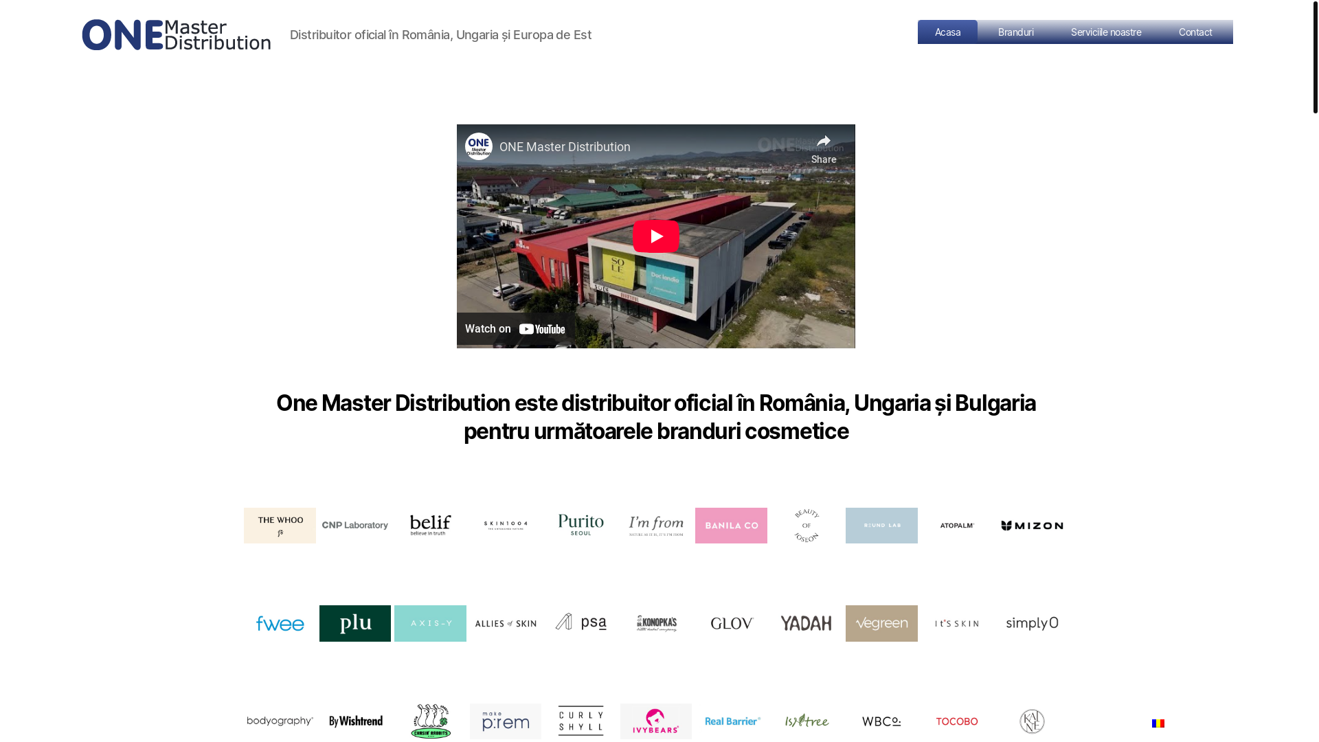 website screenshot of https://onemd.ro/