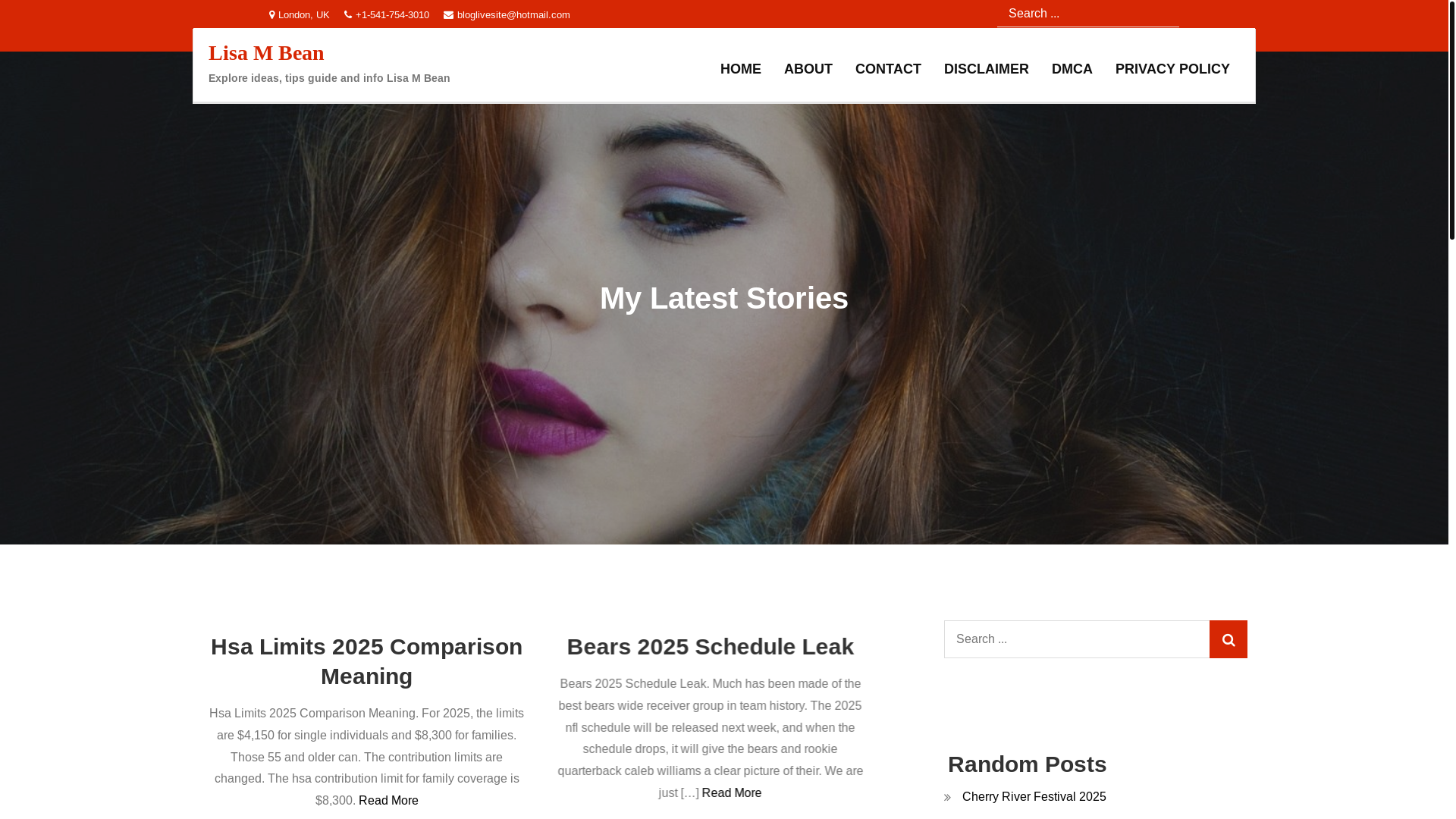 website screenshot of https://lisambeanm.pages.dev/