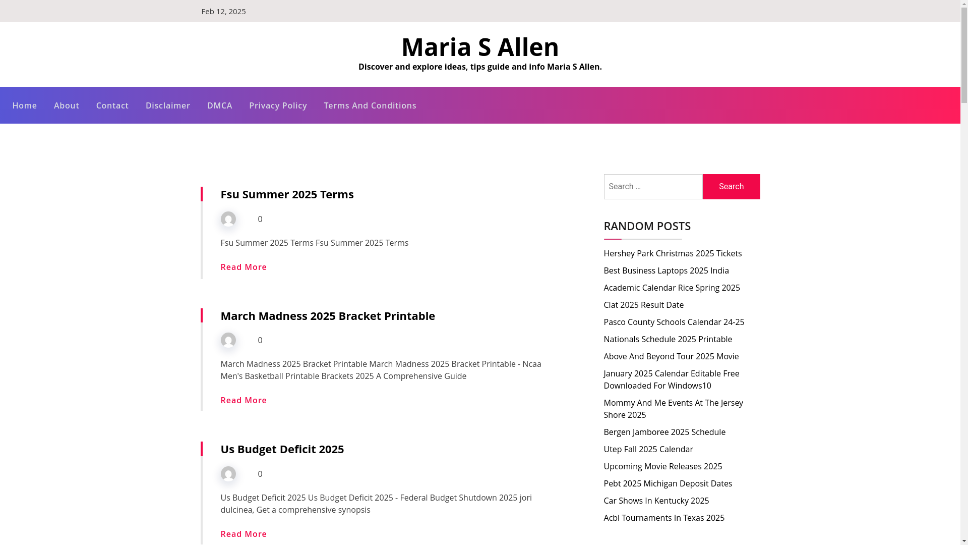 website screenshot of https://mariasallenr.pages.dev/