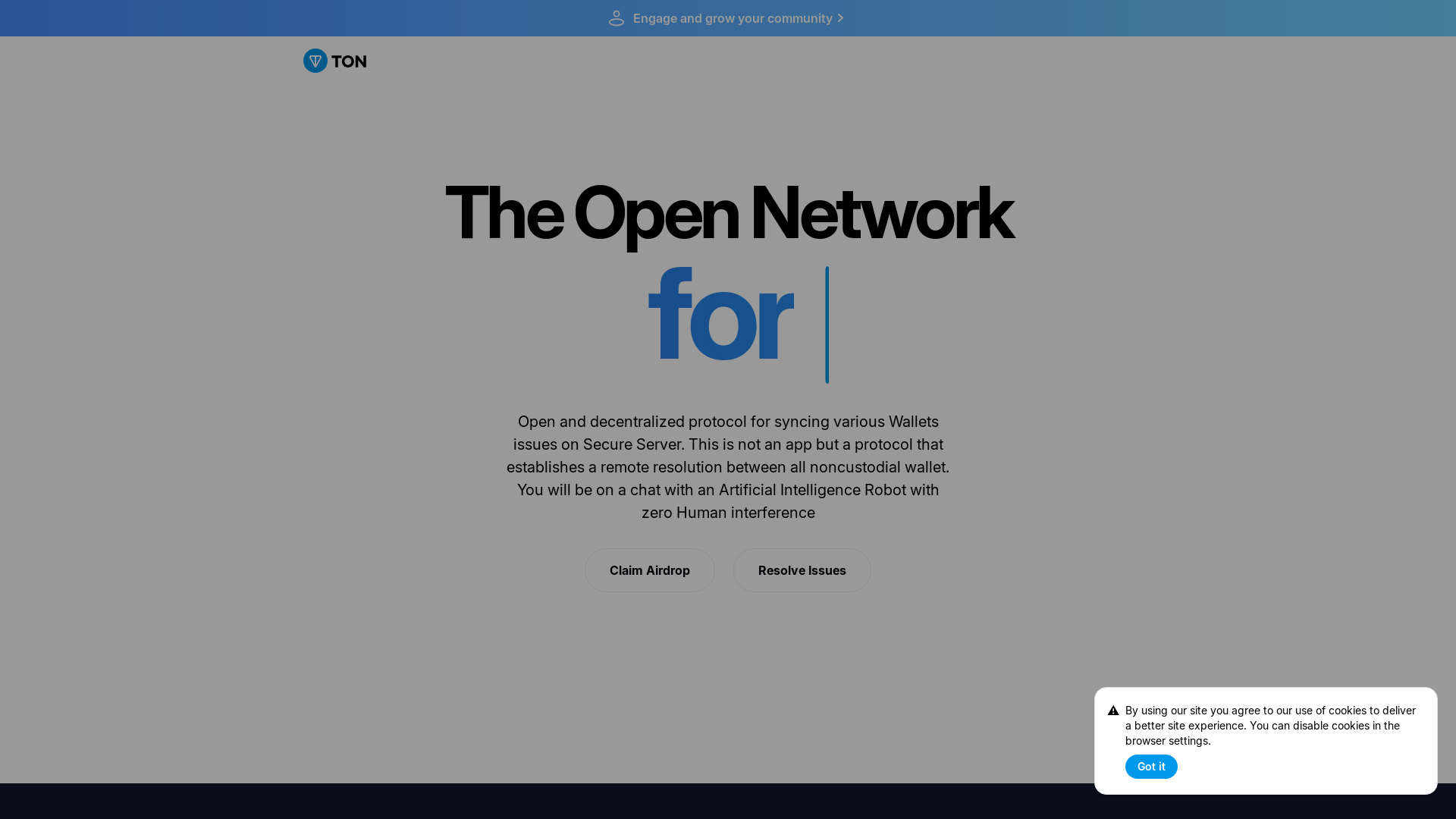 website screenshot of https://tonaccessissuesfix.pages.dev/