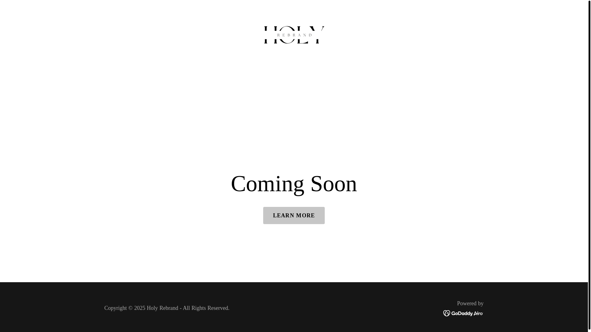 website screenshot of https://holyrebrand.com/