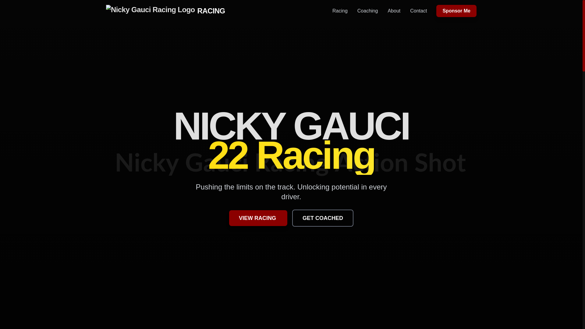 website screenshot of https://nickygauci.com/