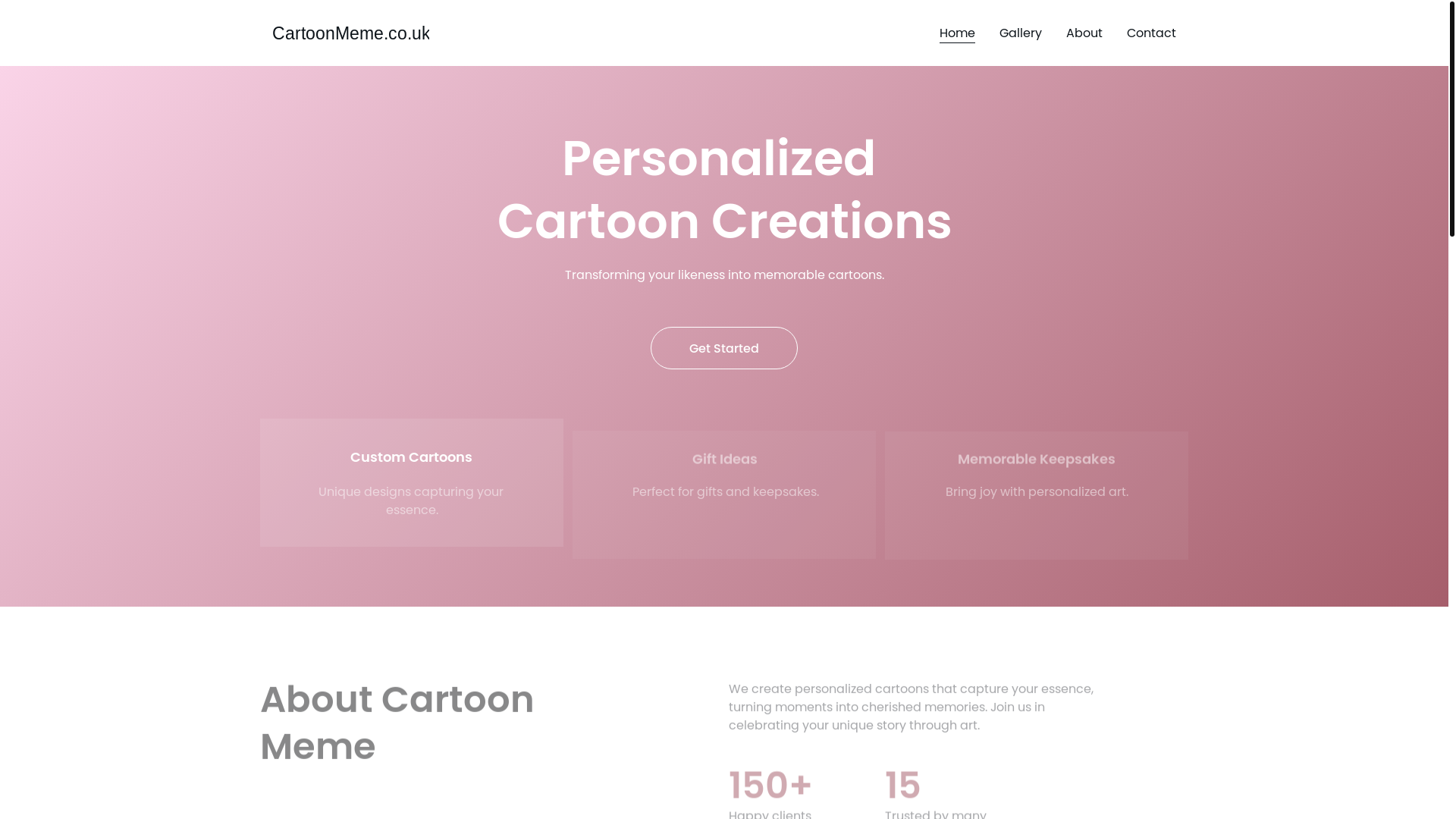 website screenshot of https://cartoonmemeuk.co.uk/