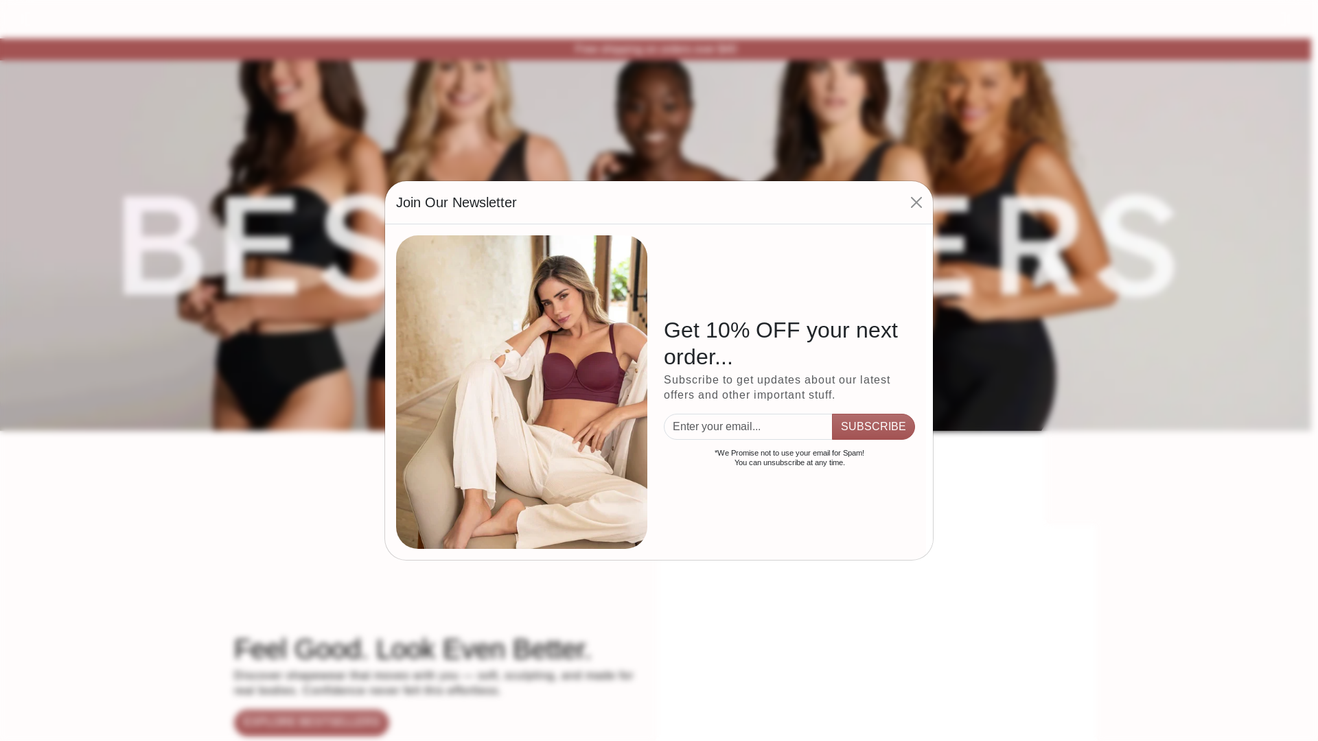 website screenshot of https://lefemmewear.com/