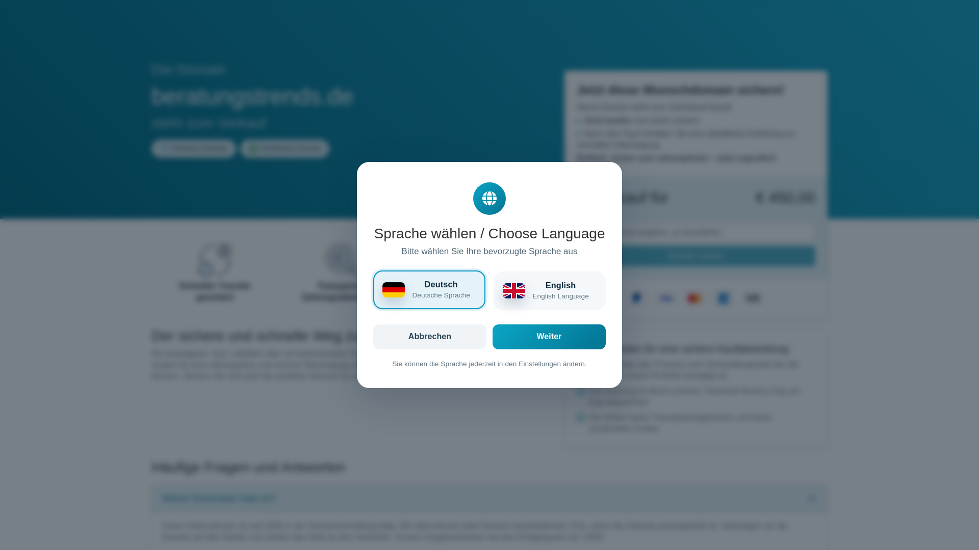 website screenshot of https://beratungstrends.de/