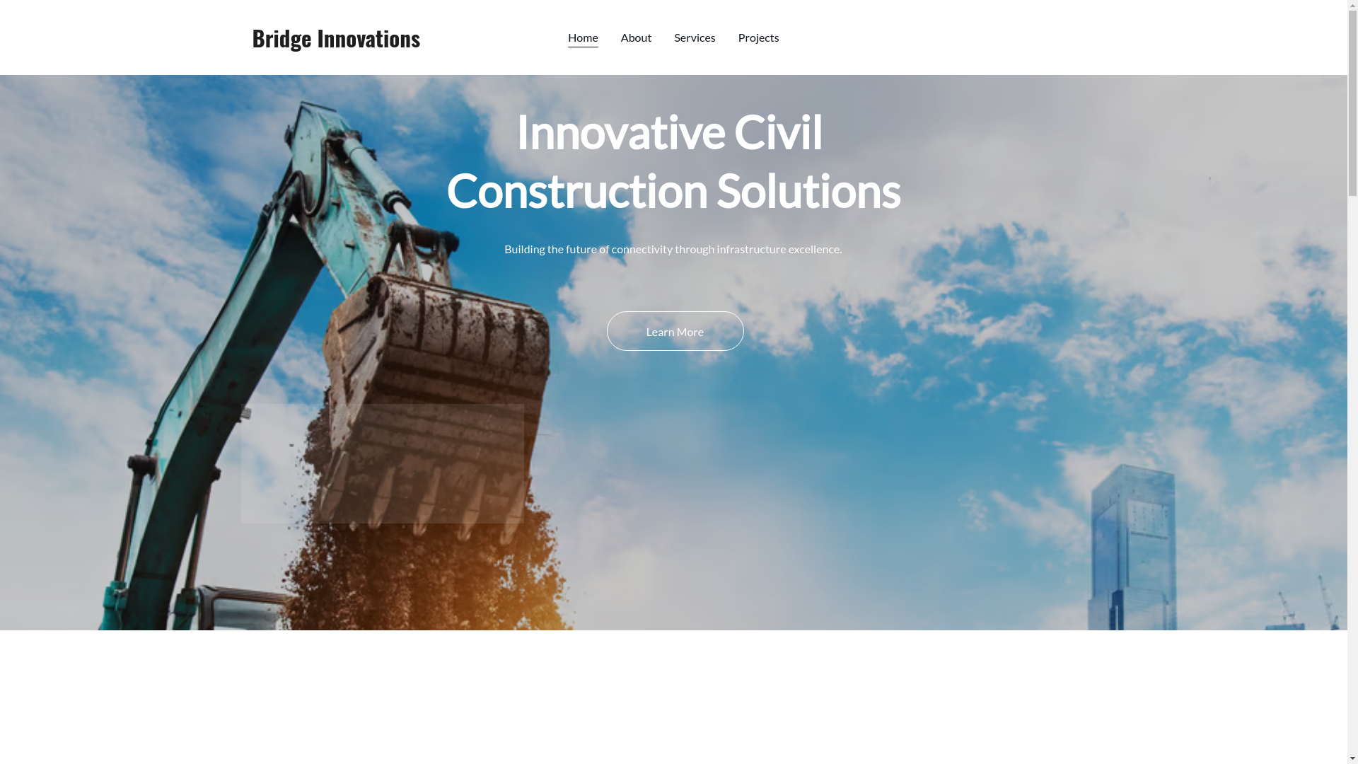 website screenshot of https://bridgeinnovations.in/