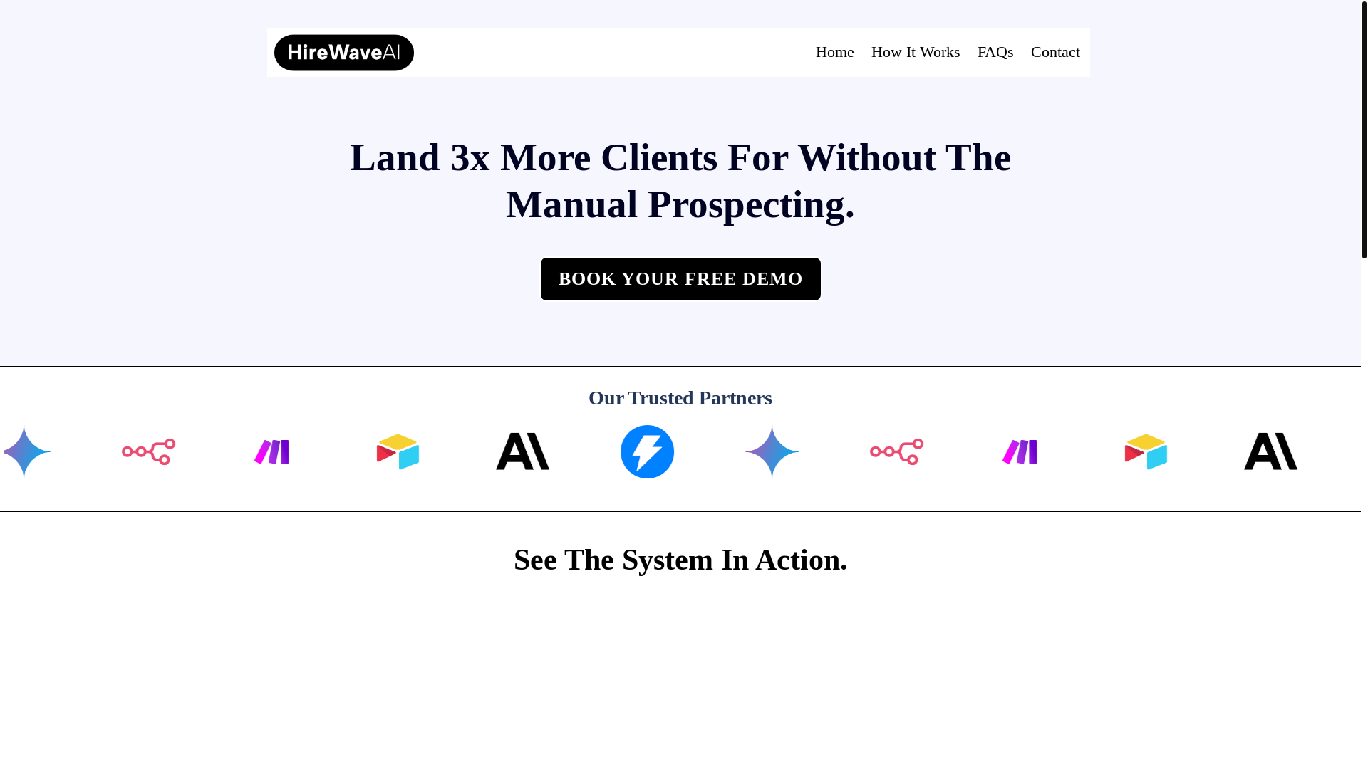 website screenshot of https://hire-wave-ai.com/