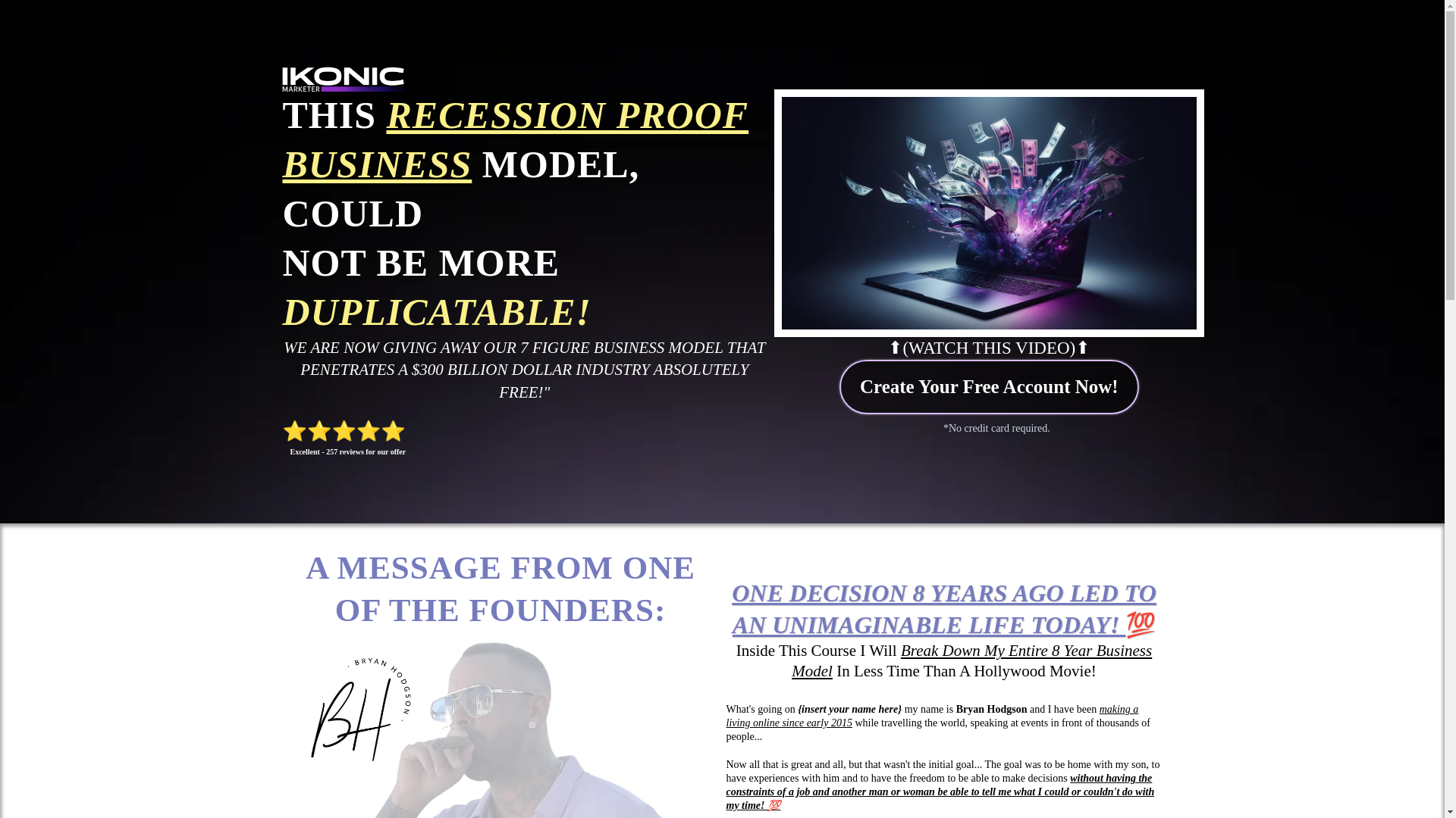website screenshot of https://ikonicaffiliatewithtia.com/