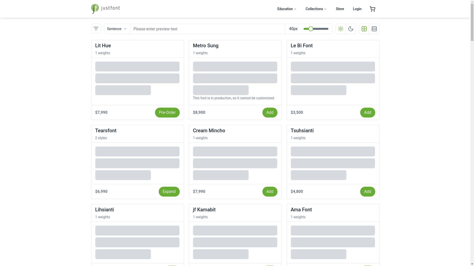 website screenshot of https://test-storesite.pages.dev/
