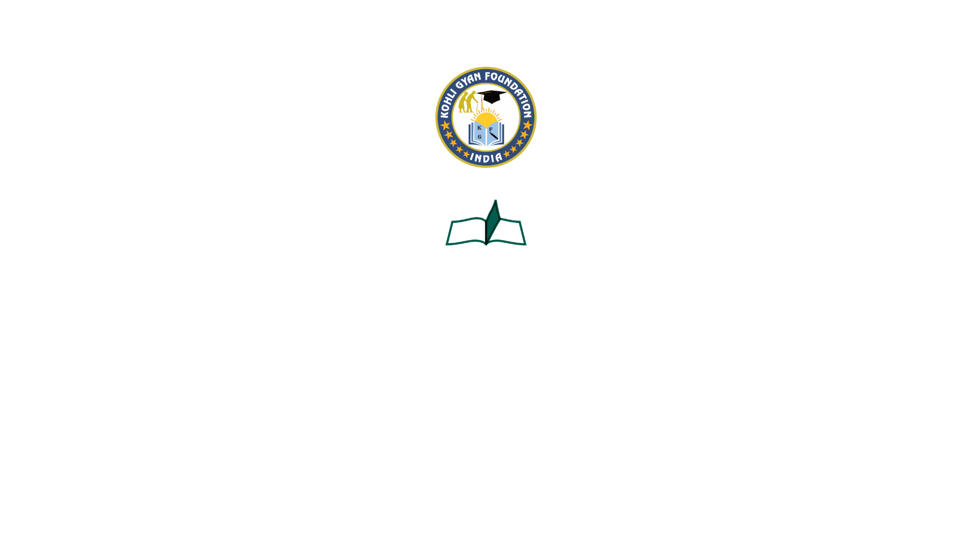 website screenshot of https://kohligyanfoundation.org/
