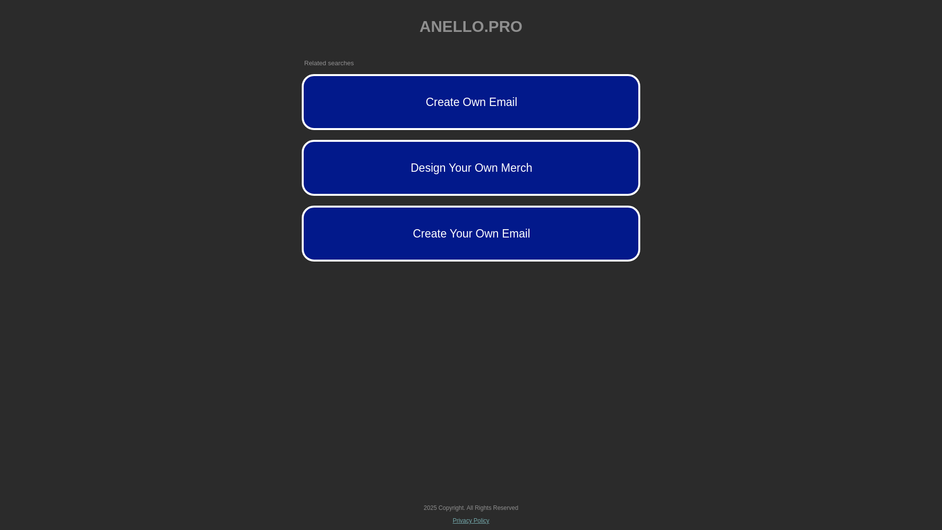 website screenshot of https://anello.pro/