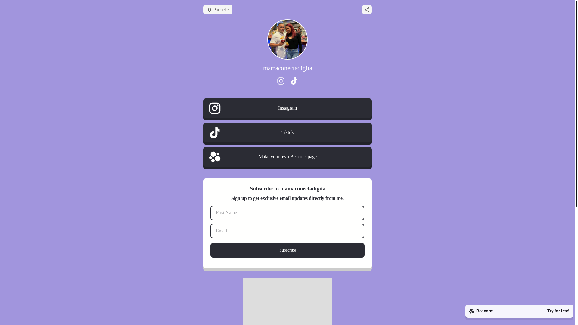 website screenshot of https://mamconectadigital.com/