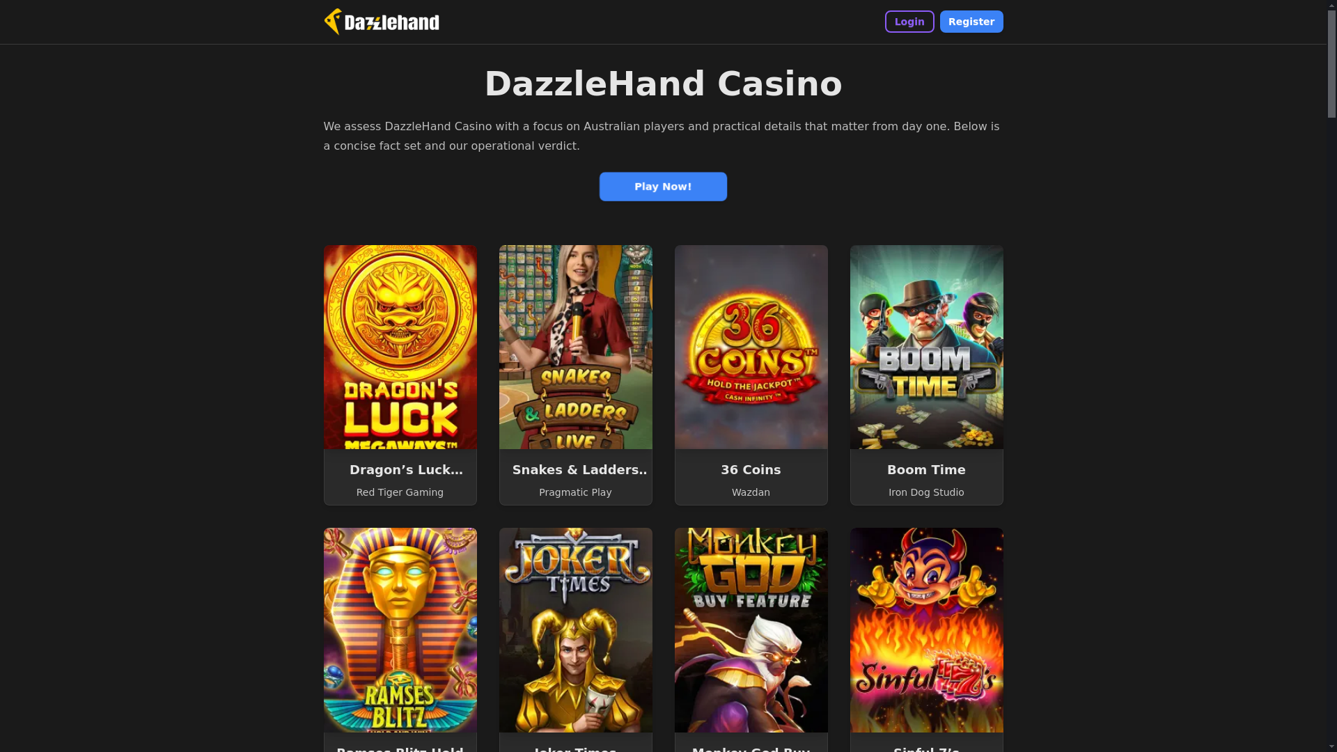 website screenshot of https://dazzlehand1-com.pages.dev/