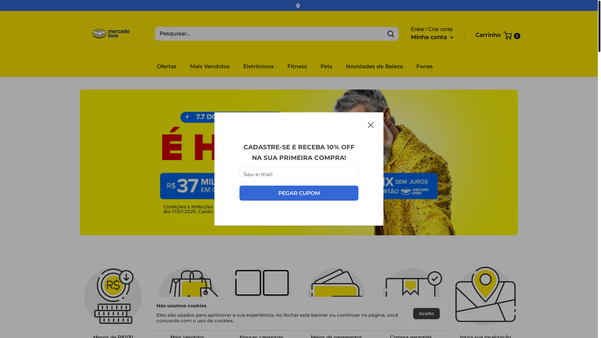 website screenshot of https://promomercado.shop/