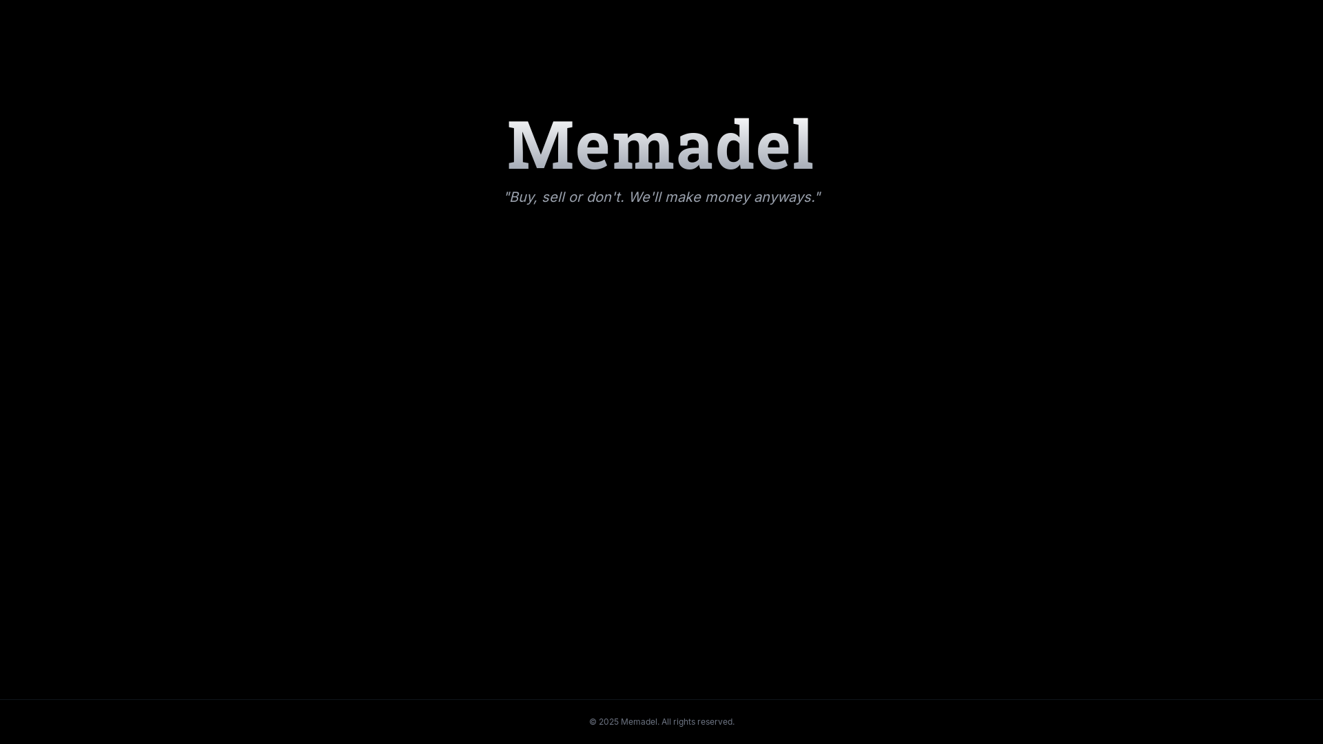 website screenshot of https://memadel.com/