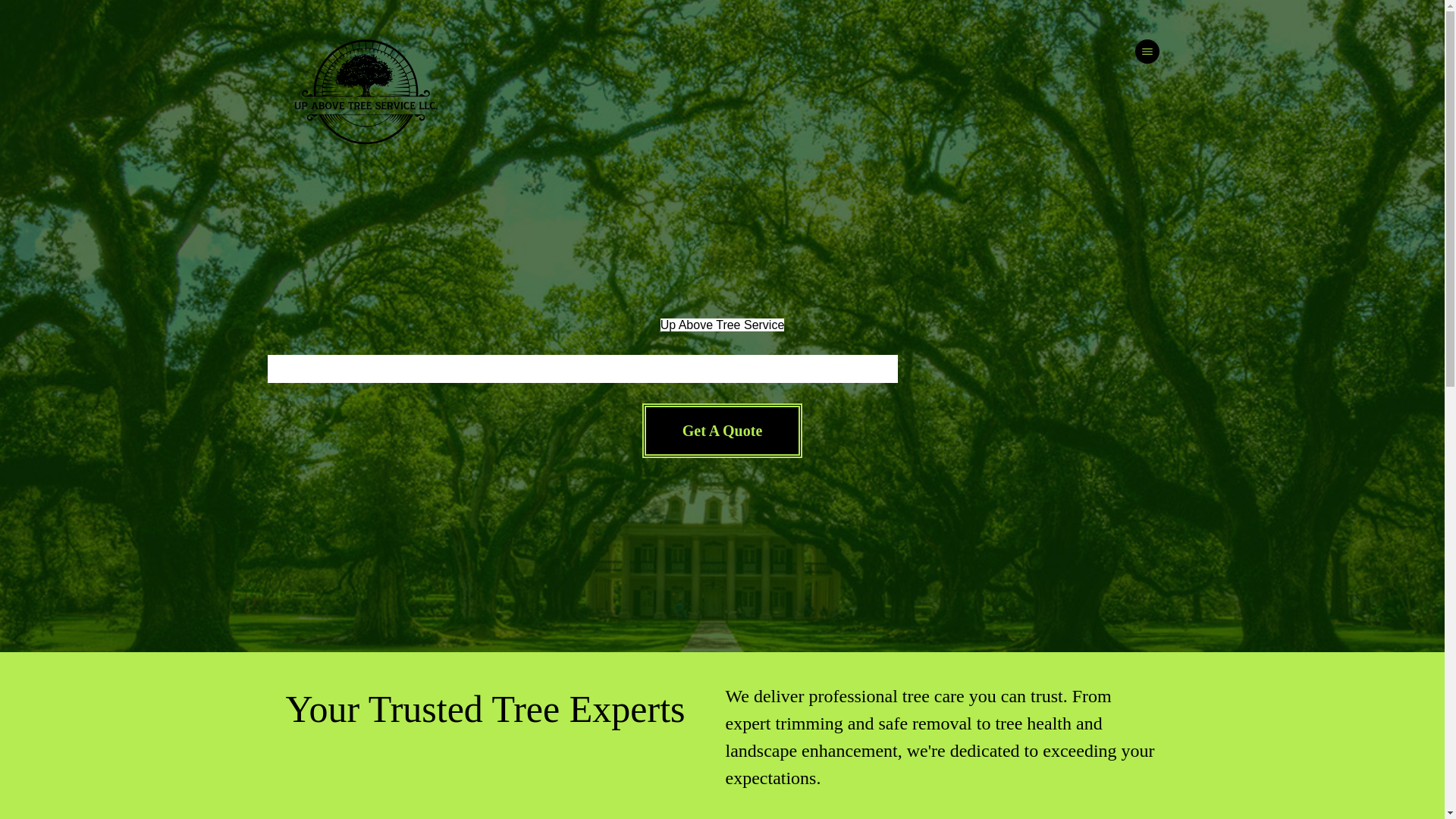 website screenshot of https://upabovetreeservice.com/