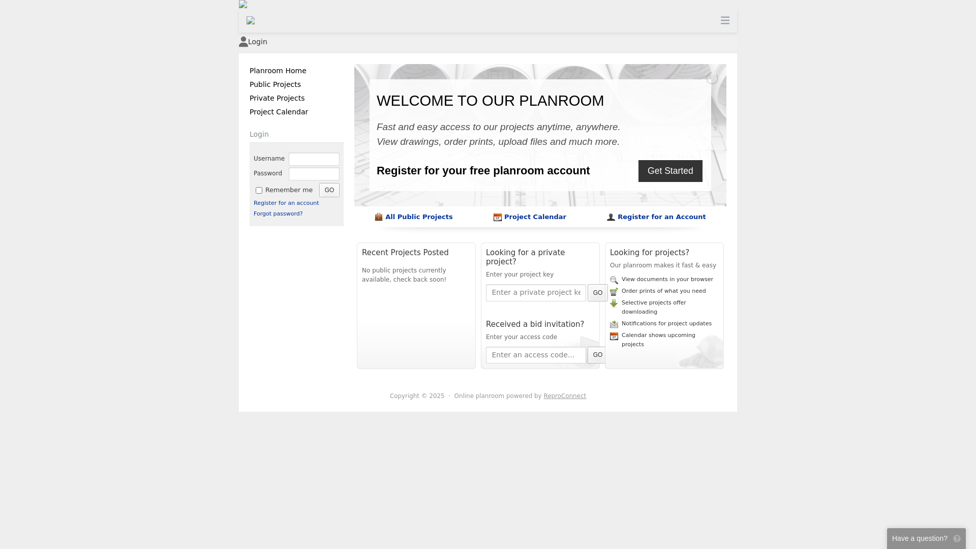 website screenshot of https://klhplans.com/