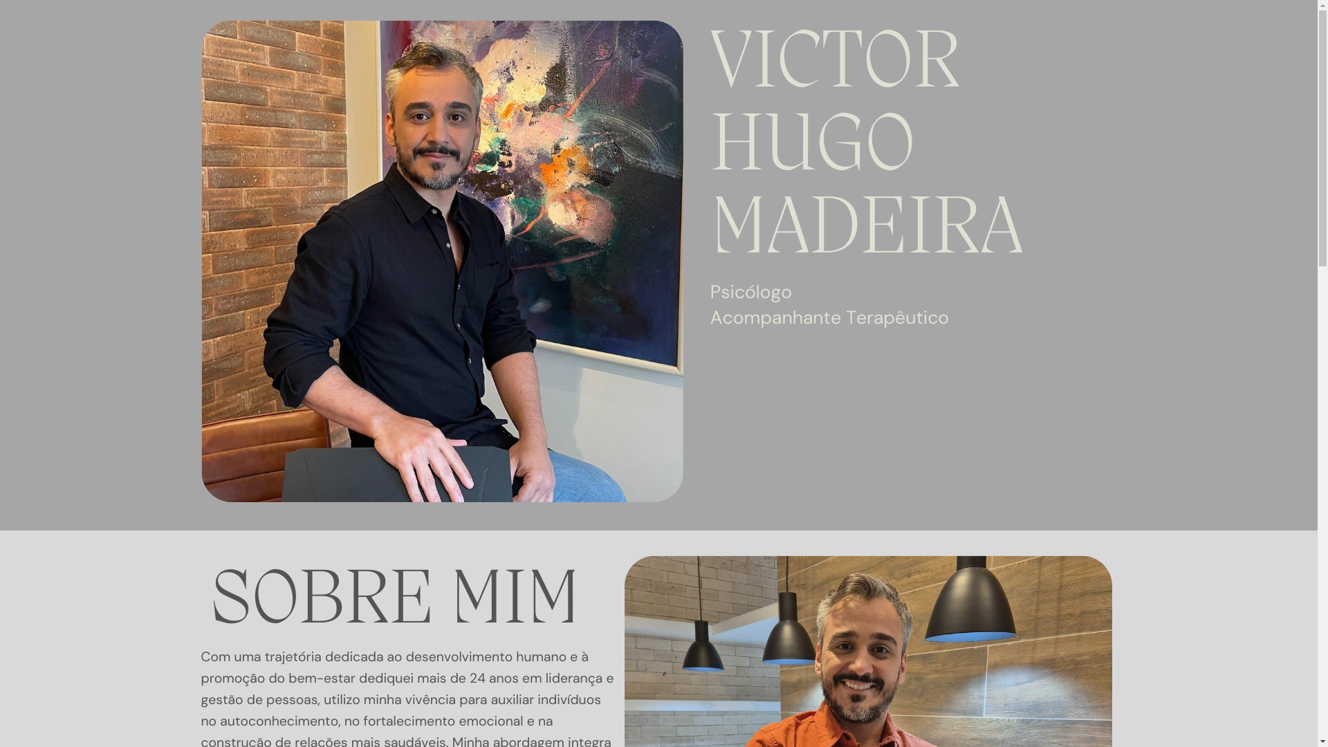 website screenshot of https://psicovictorhugomadeira.com/