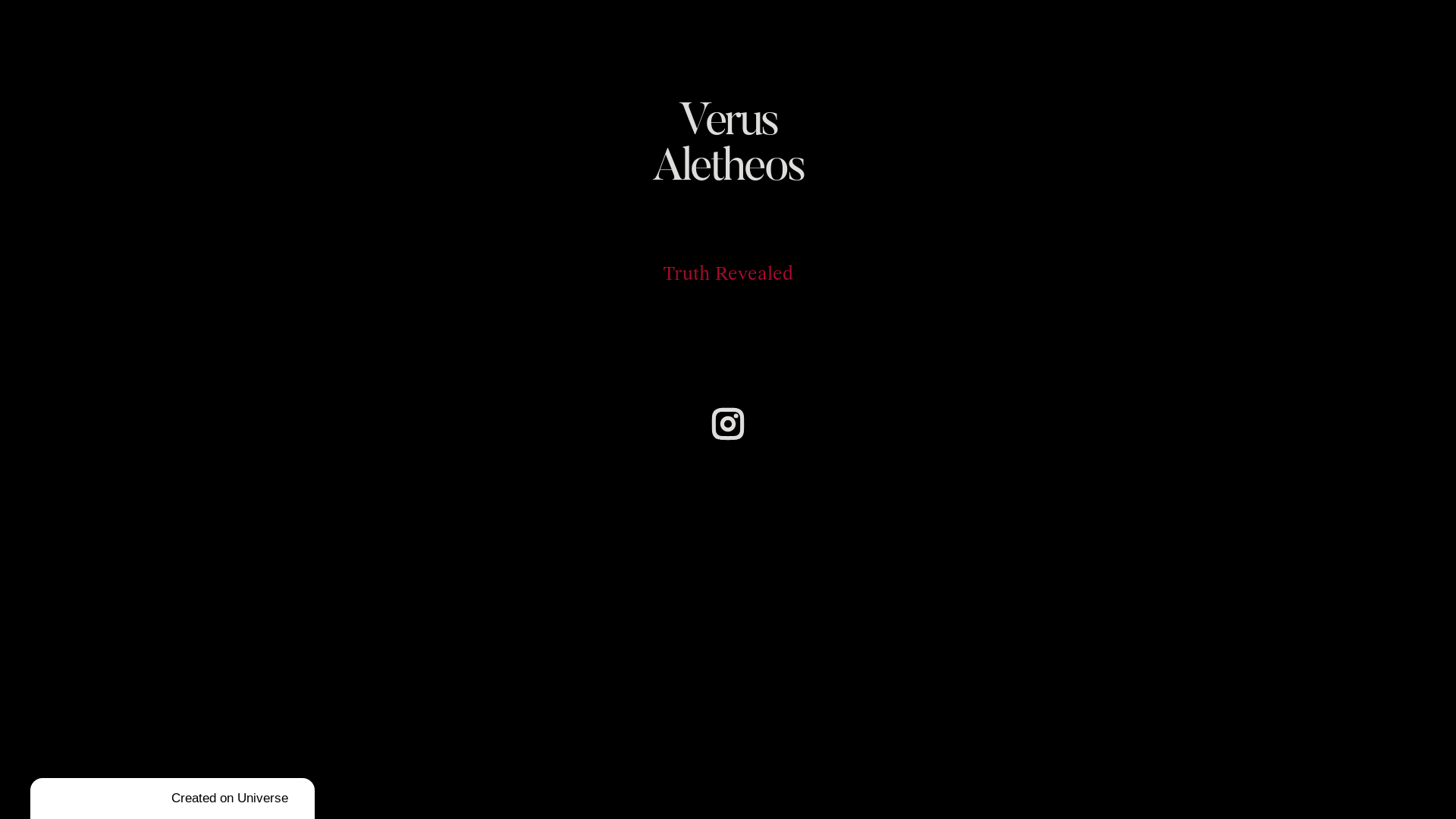 website screenshot of https://verusaletheos.com/
