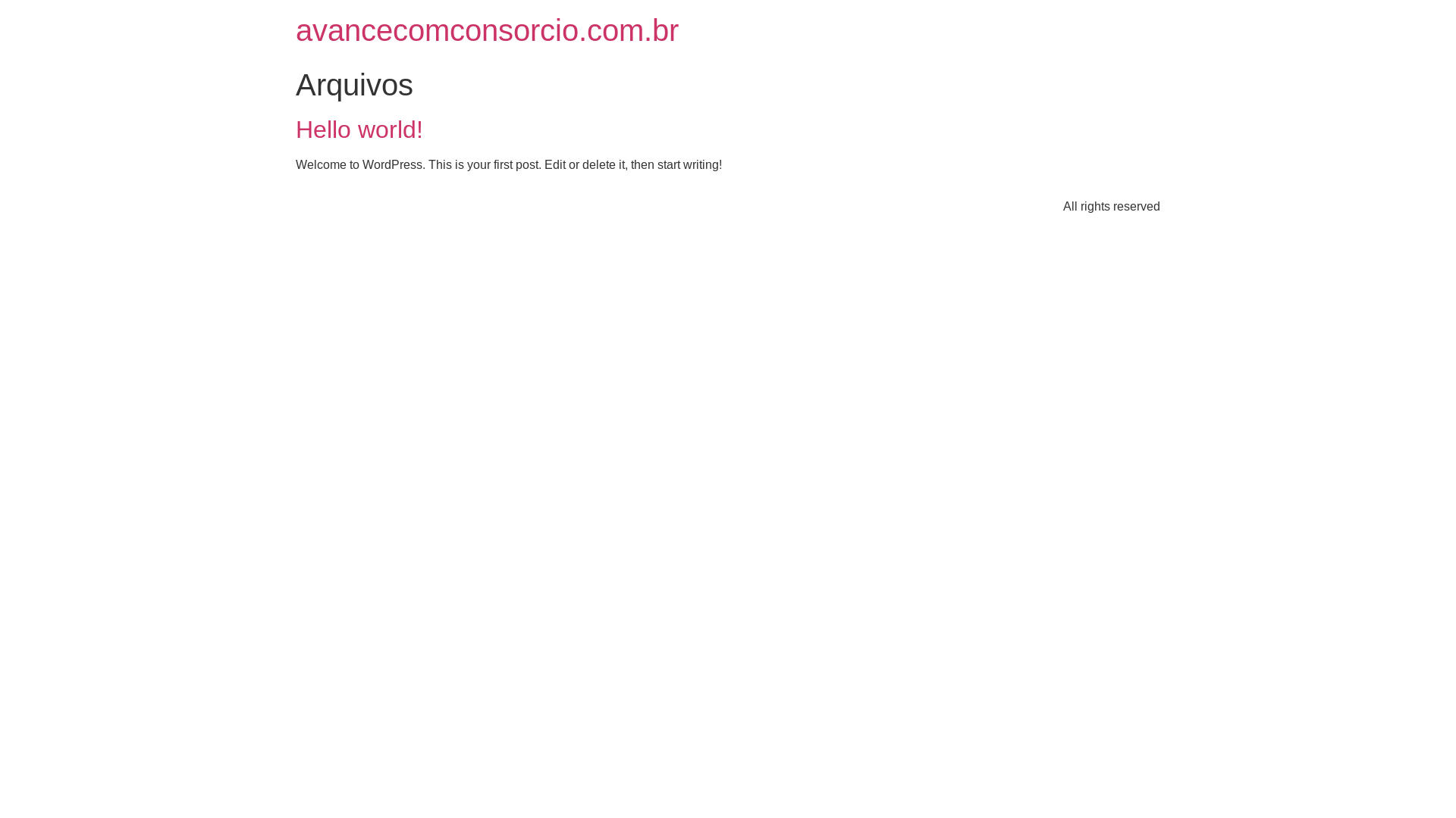website screenshot of https://avancecomconsorcio.com.br/