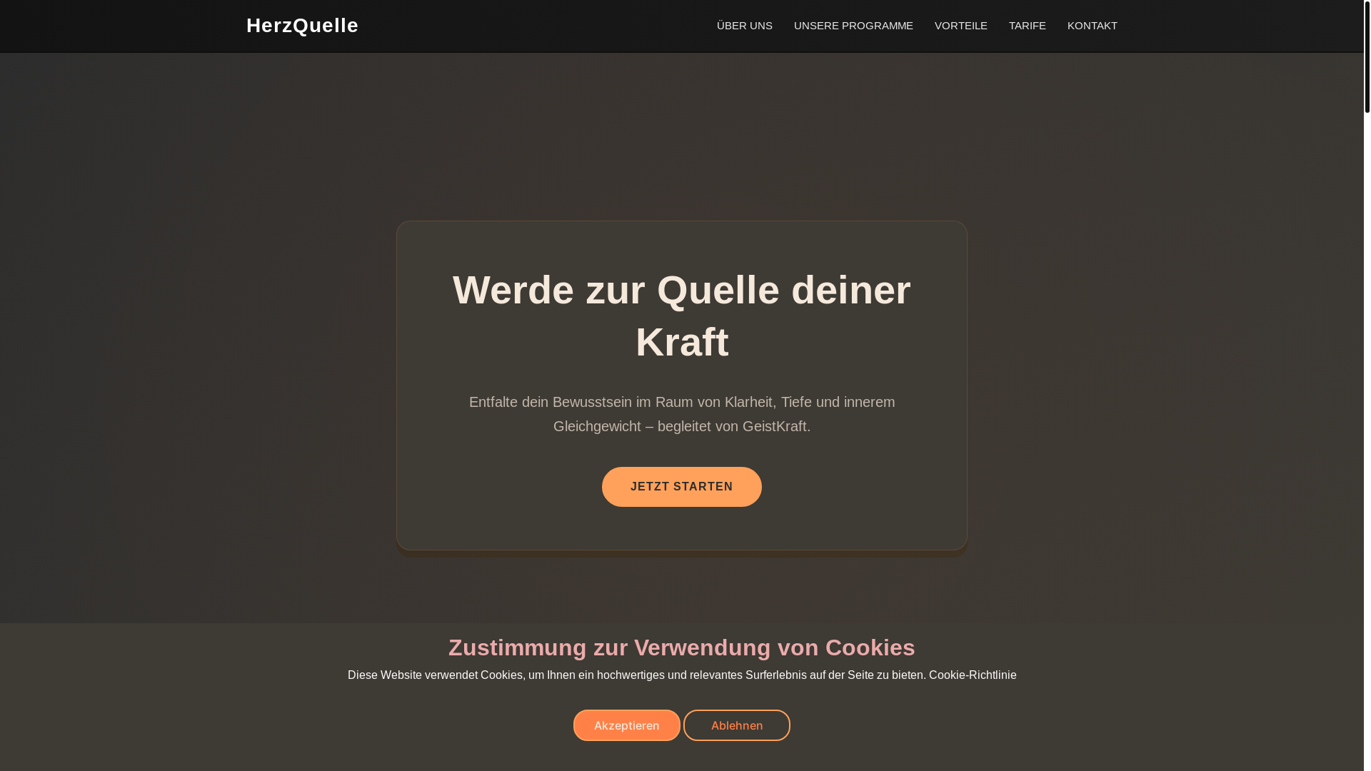 website screenshot of https://herqielle.com/