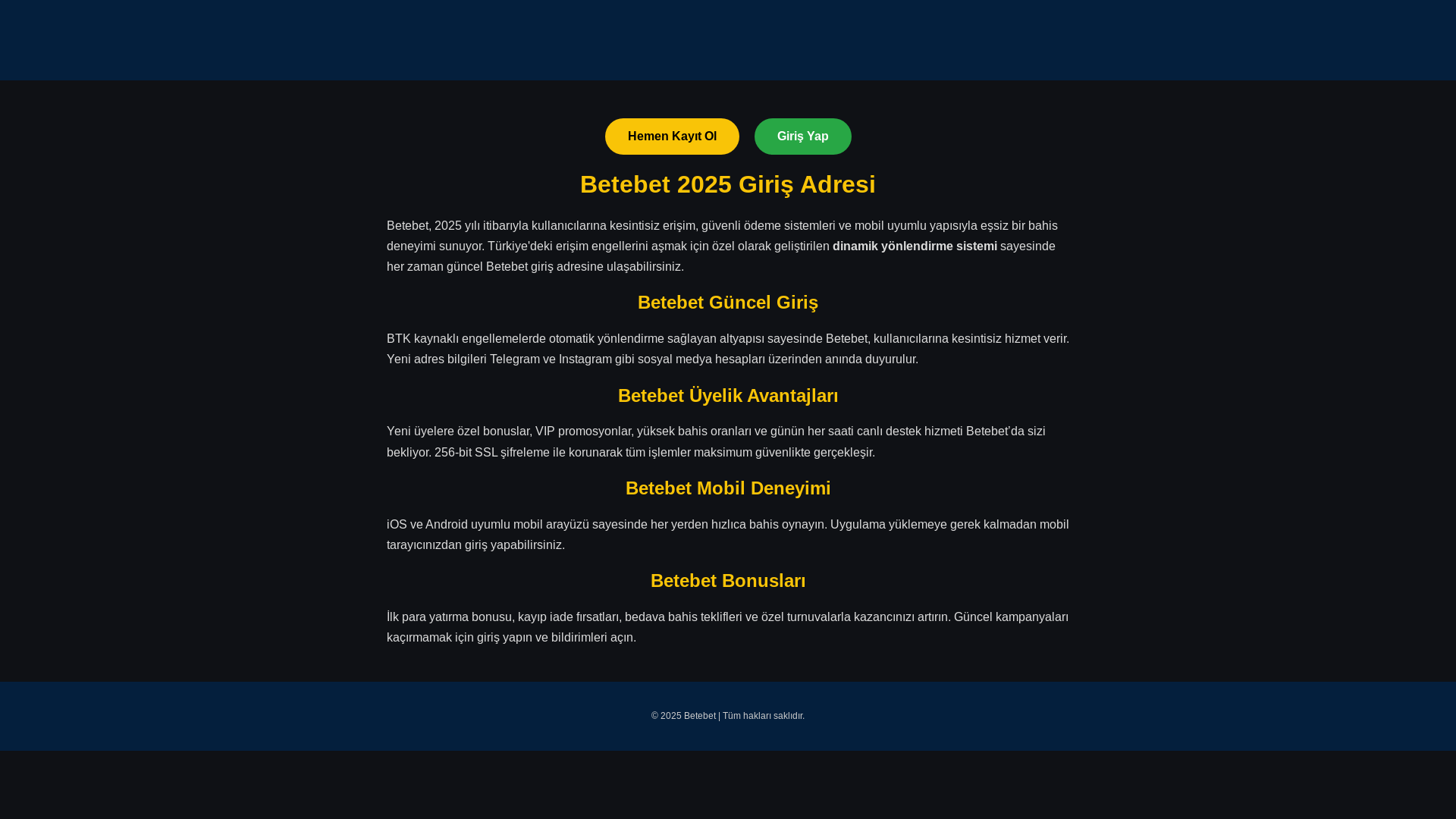 website screenshot of https://betebettgercekgiris.com/