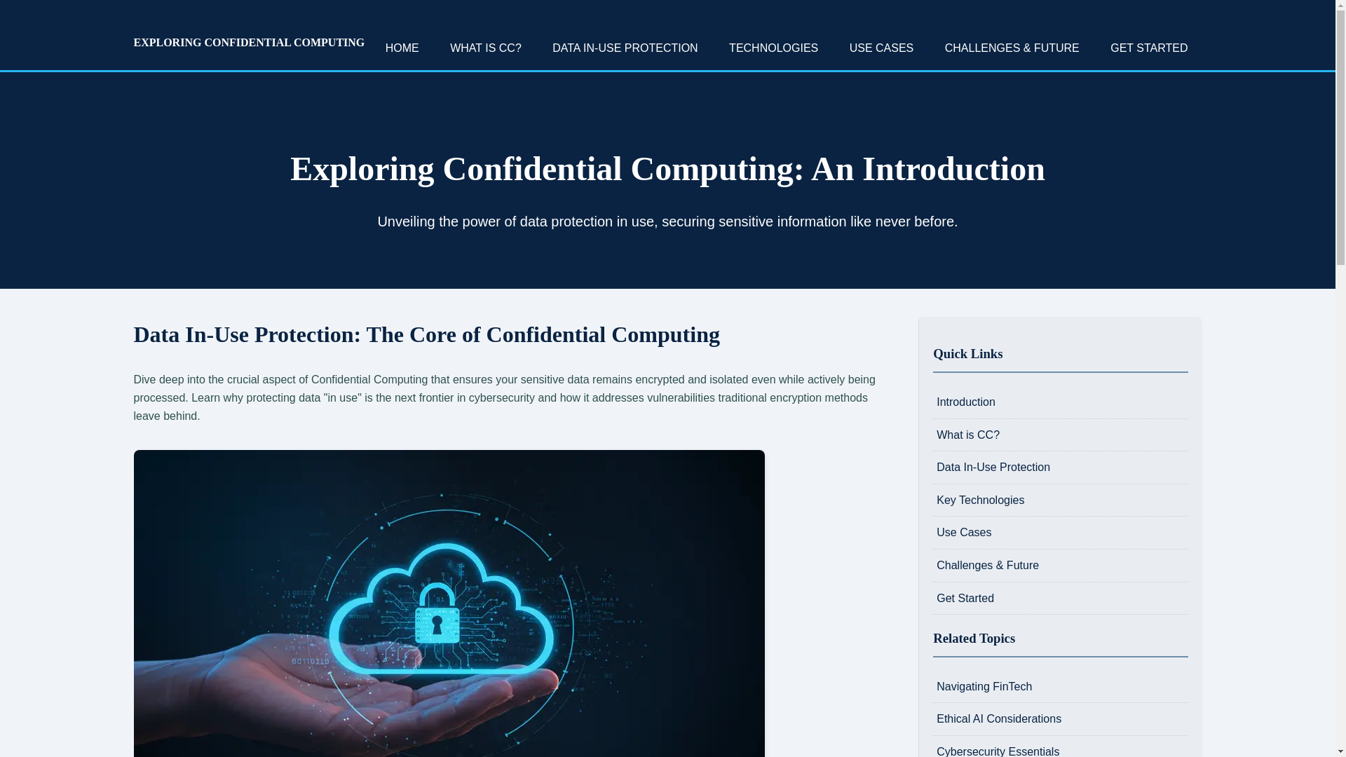 website screenshot of https://exploring-confidential-computing.pages.dev/