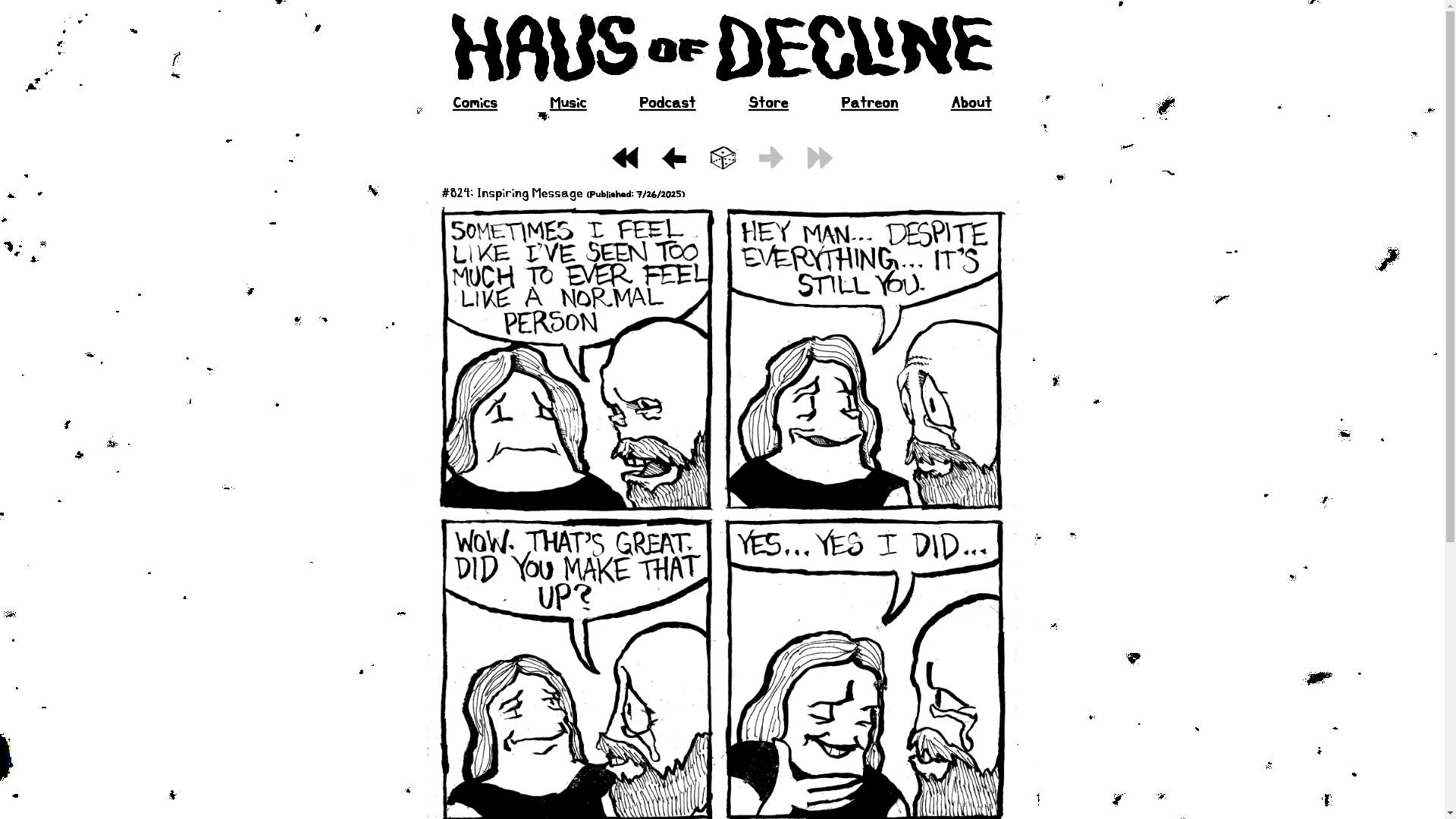 website screenshot of https://hausofdecline.ca/