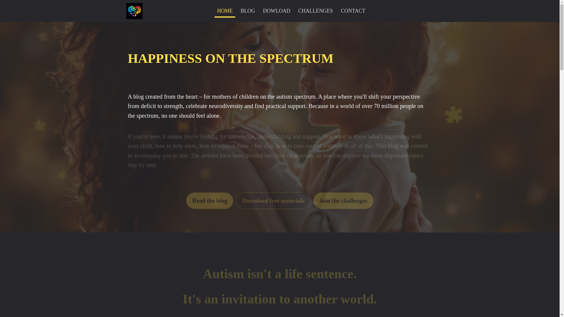 website screenshot of https://happinessonspectrum.co.uk/