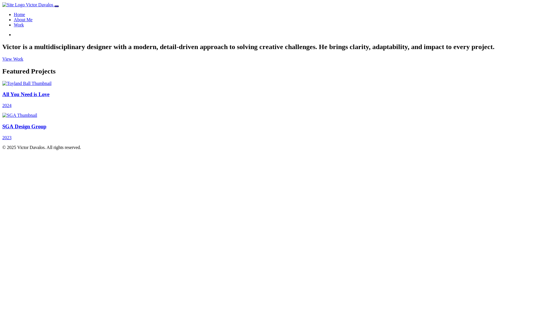 website screenshot of https://victordavalos.com/