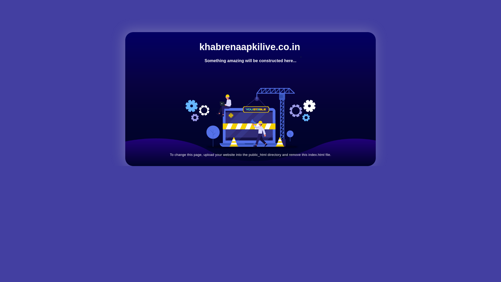 website screenshot of https://khabrenaapkilive.co.in/