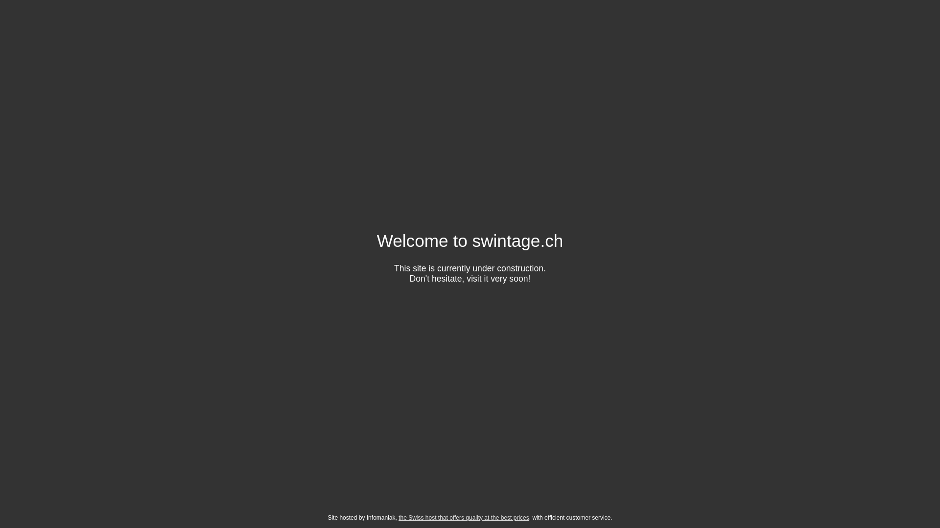 website screenshot of https://svintage.ch/