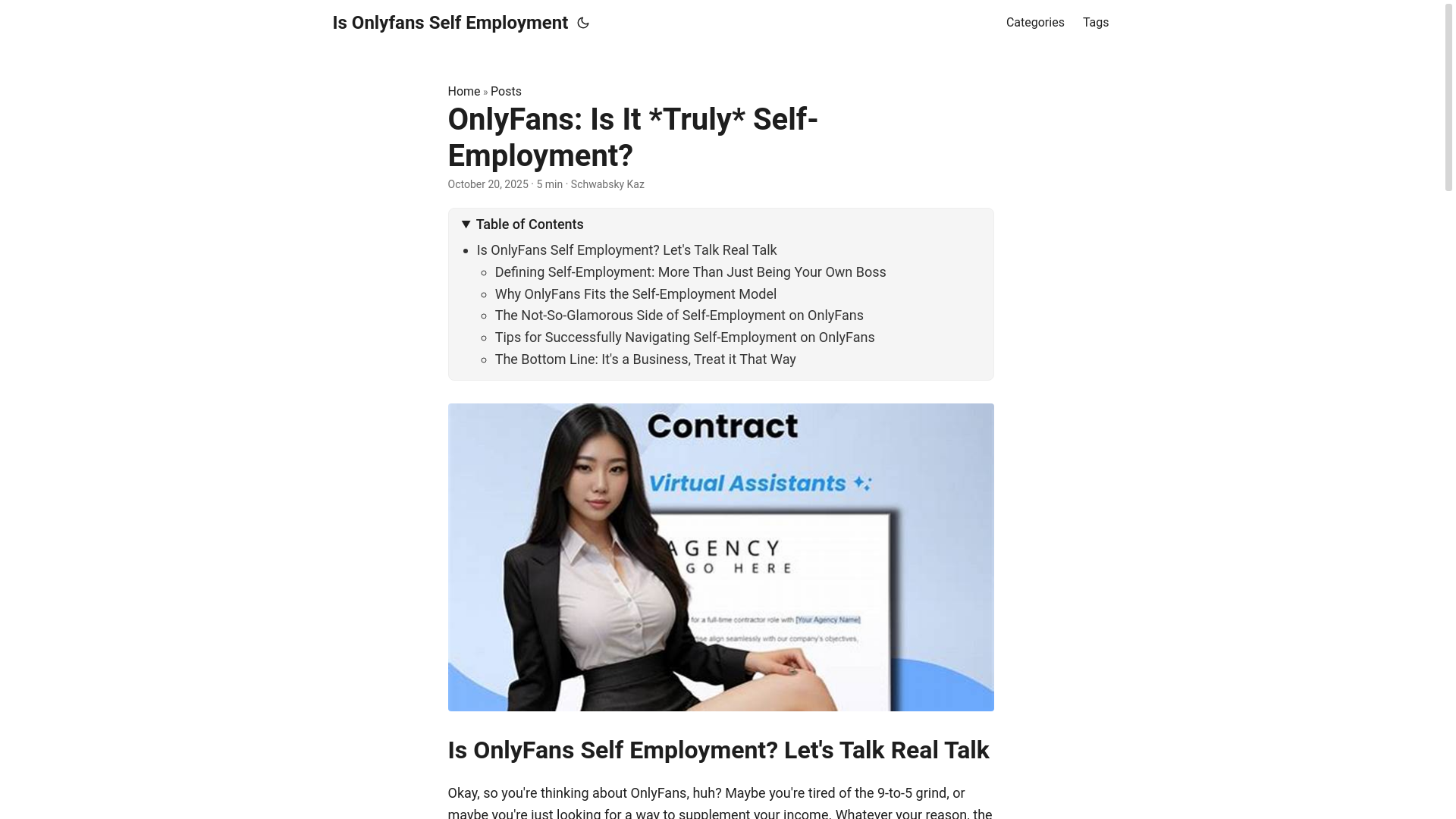 website screenshot of https://is-onlyfans-self-employment.pages.dev/