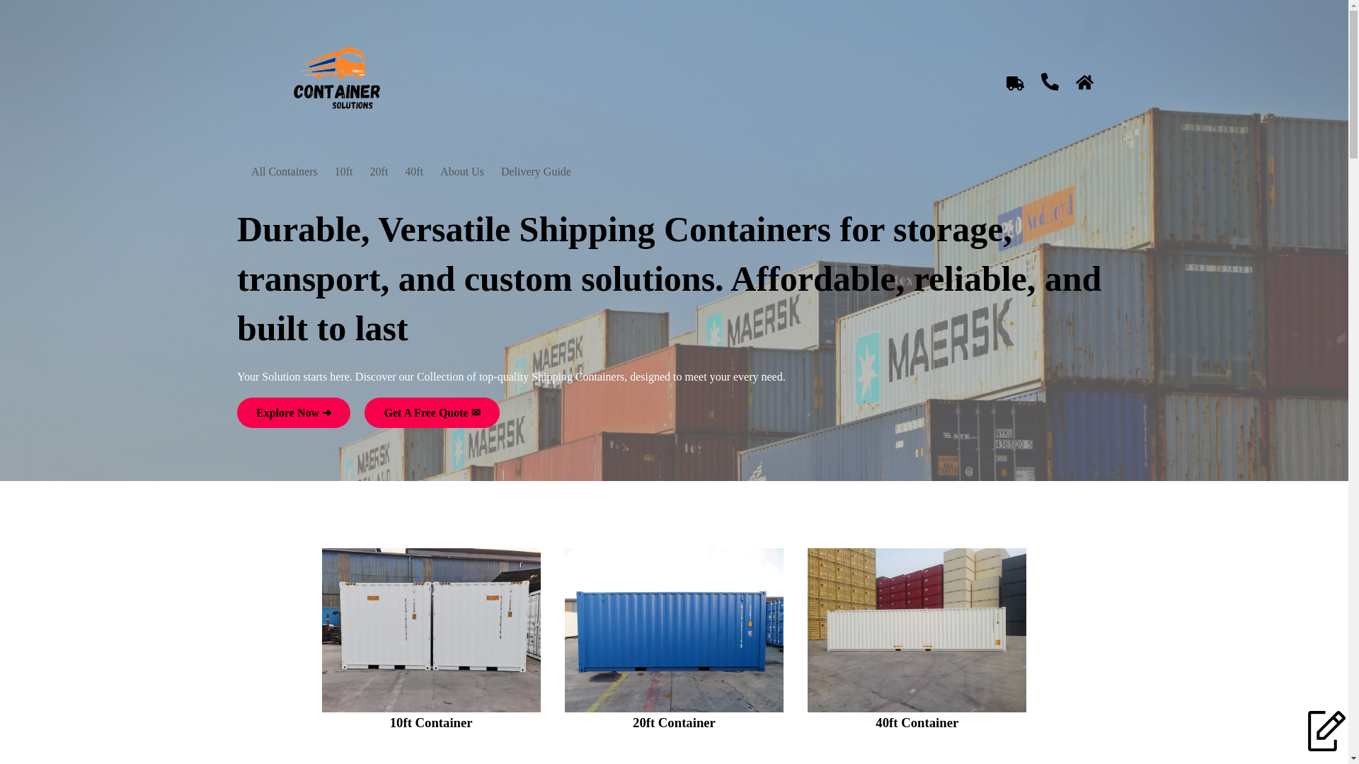 website screenshot of https://container-solutions.pages.dev/