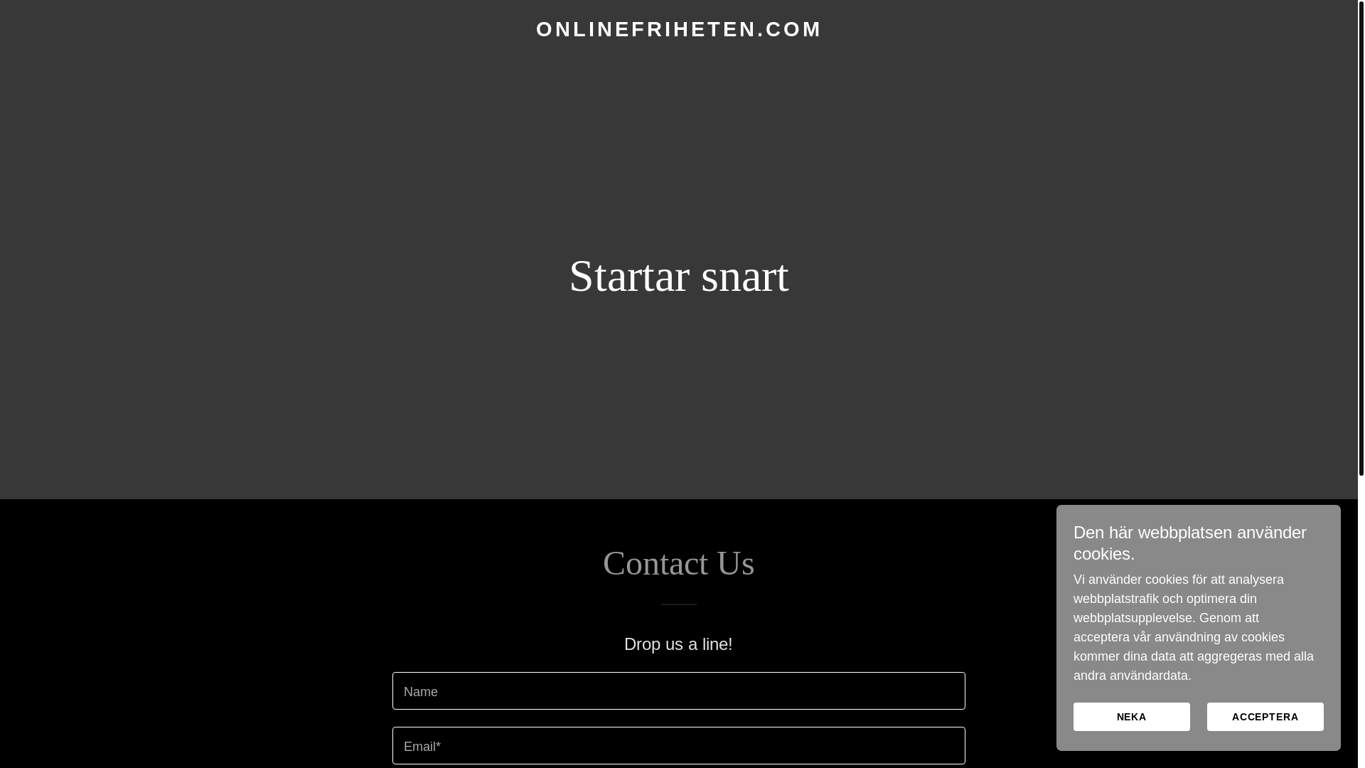 website screenshot of https://onlinefriheten.com/