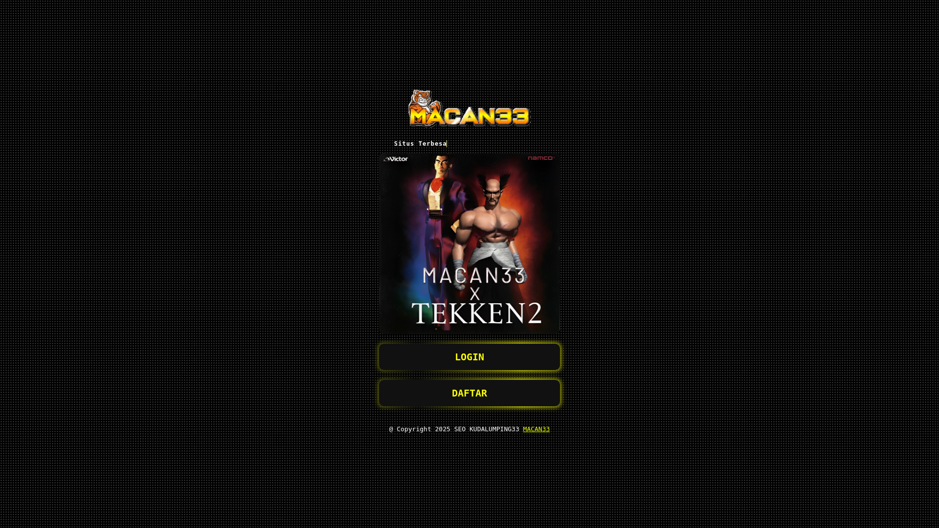 website screenshot of https://macan33asik.pages.dev/