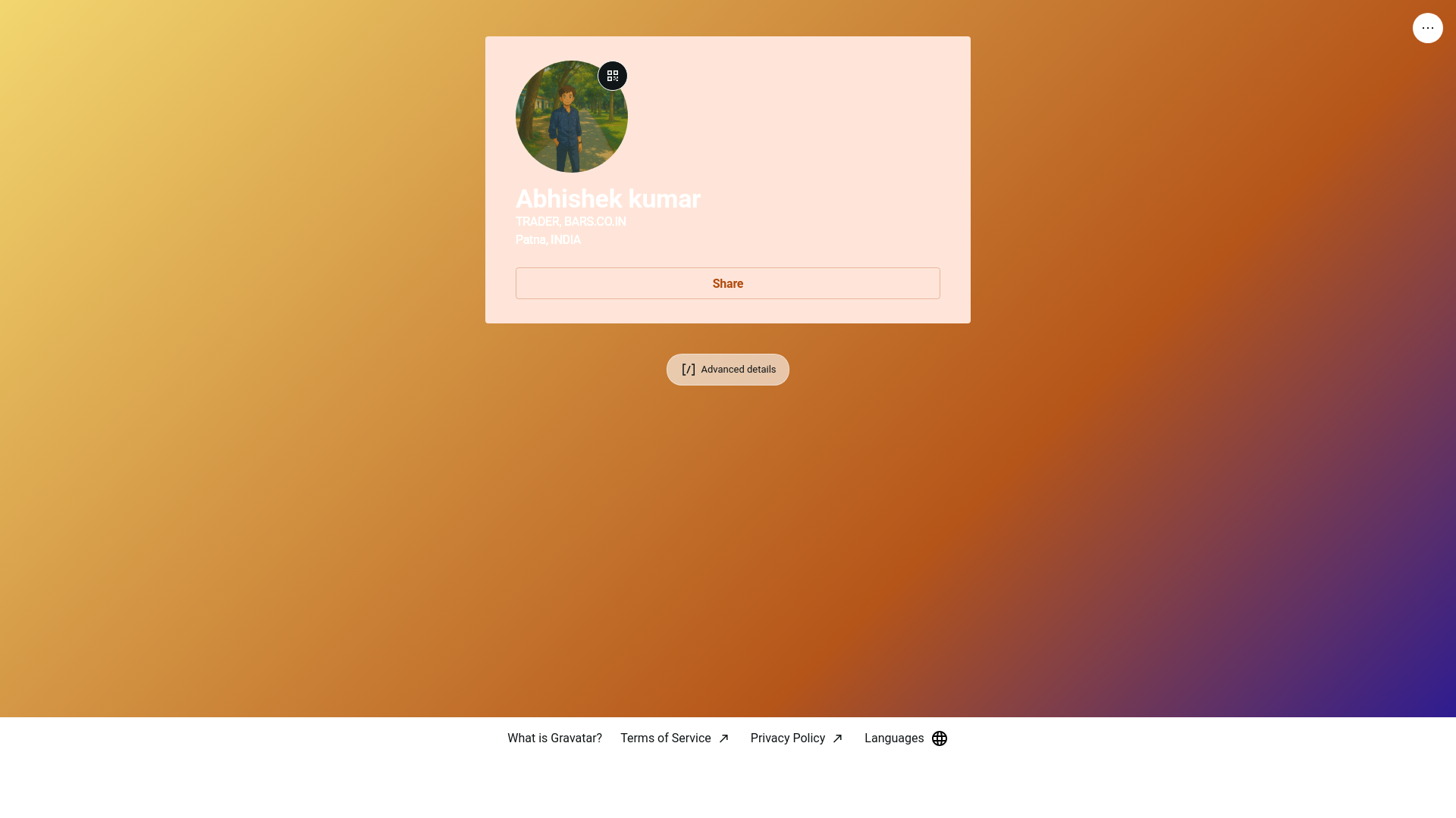 website screenshot of https://meabhishekbsingh.social/