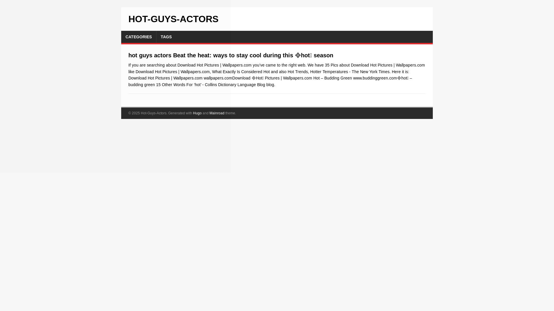 website screenshot of https://hot-guys-actors.pages.dev/