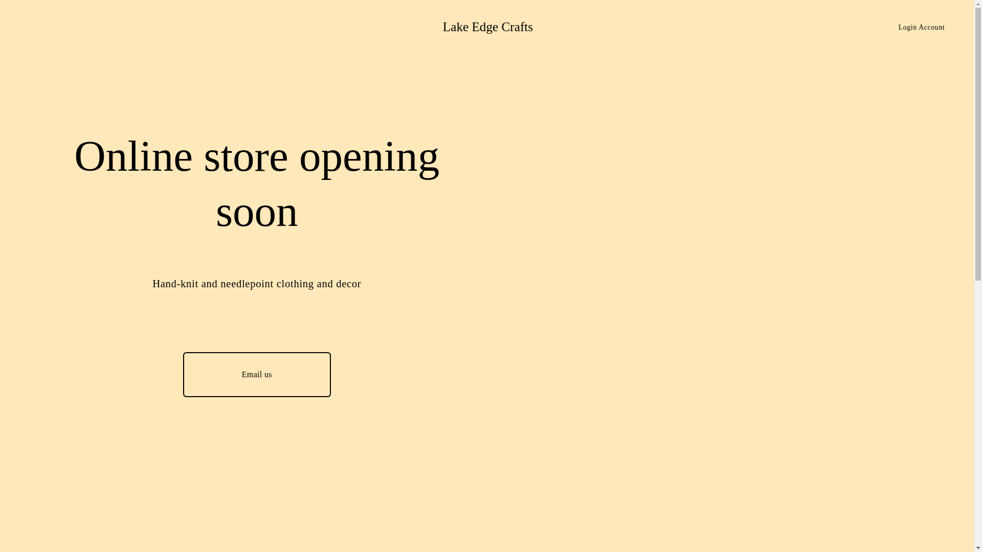 website screenshot of https://lakeedgecrafts.com/