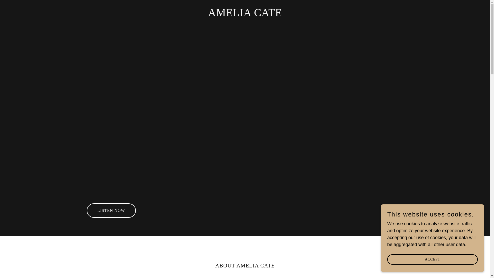 website screenshot of https://ameliacatemusic.com/