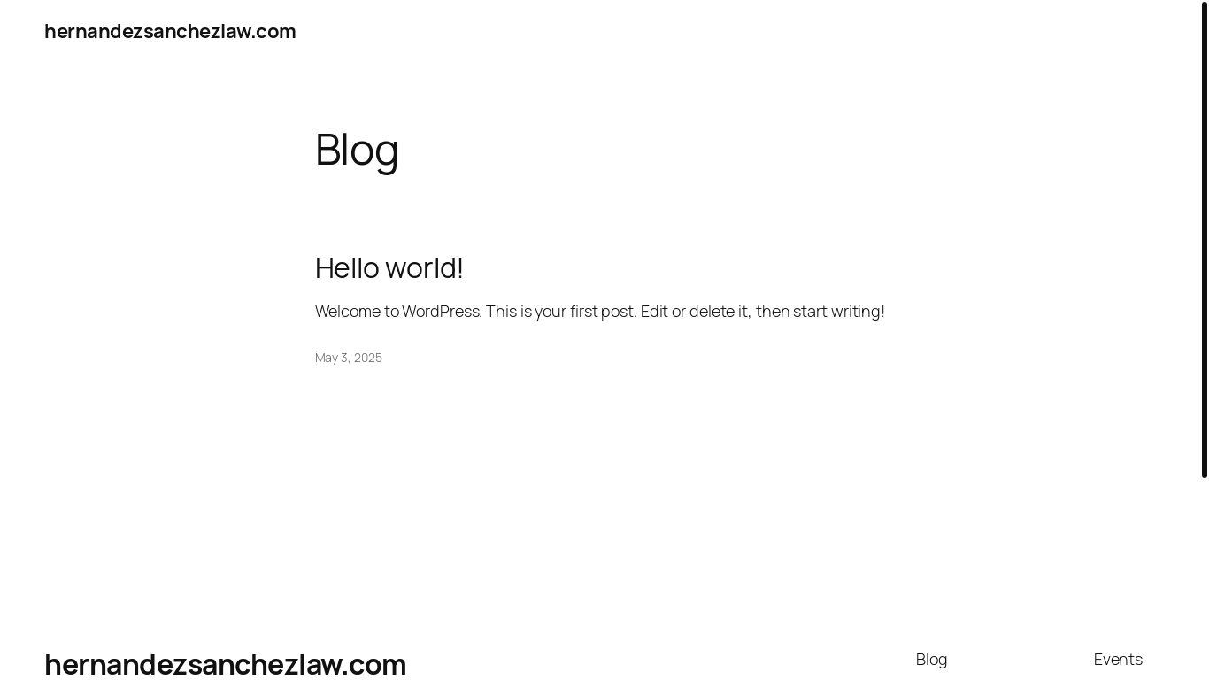 website screenshot of https://hernandezsanchezlaw.com/