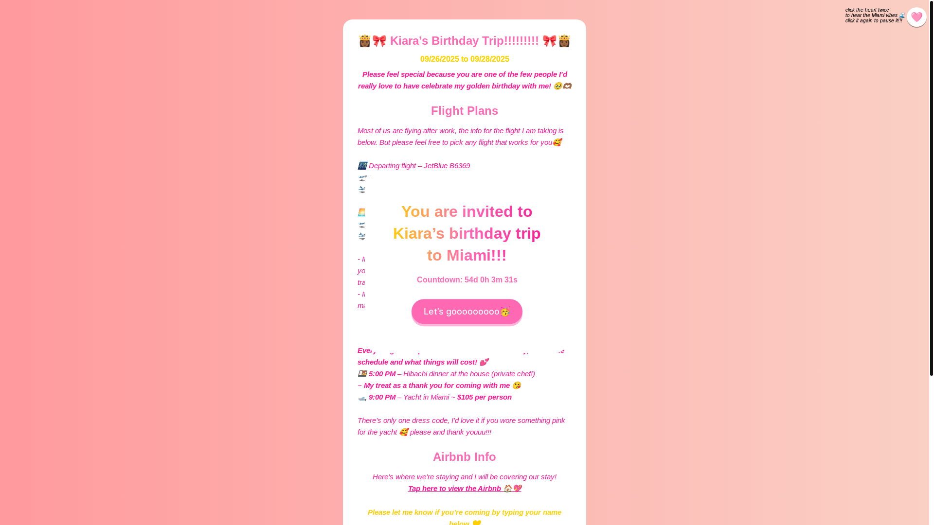 website screenshot of https://305withkiki.love/