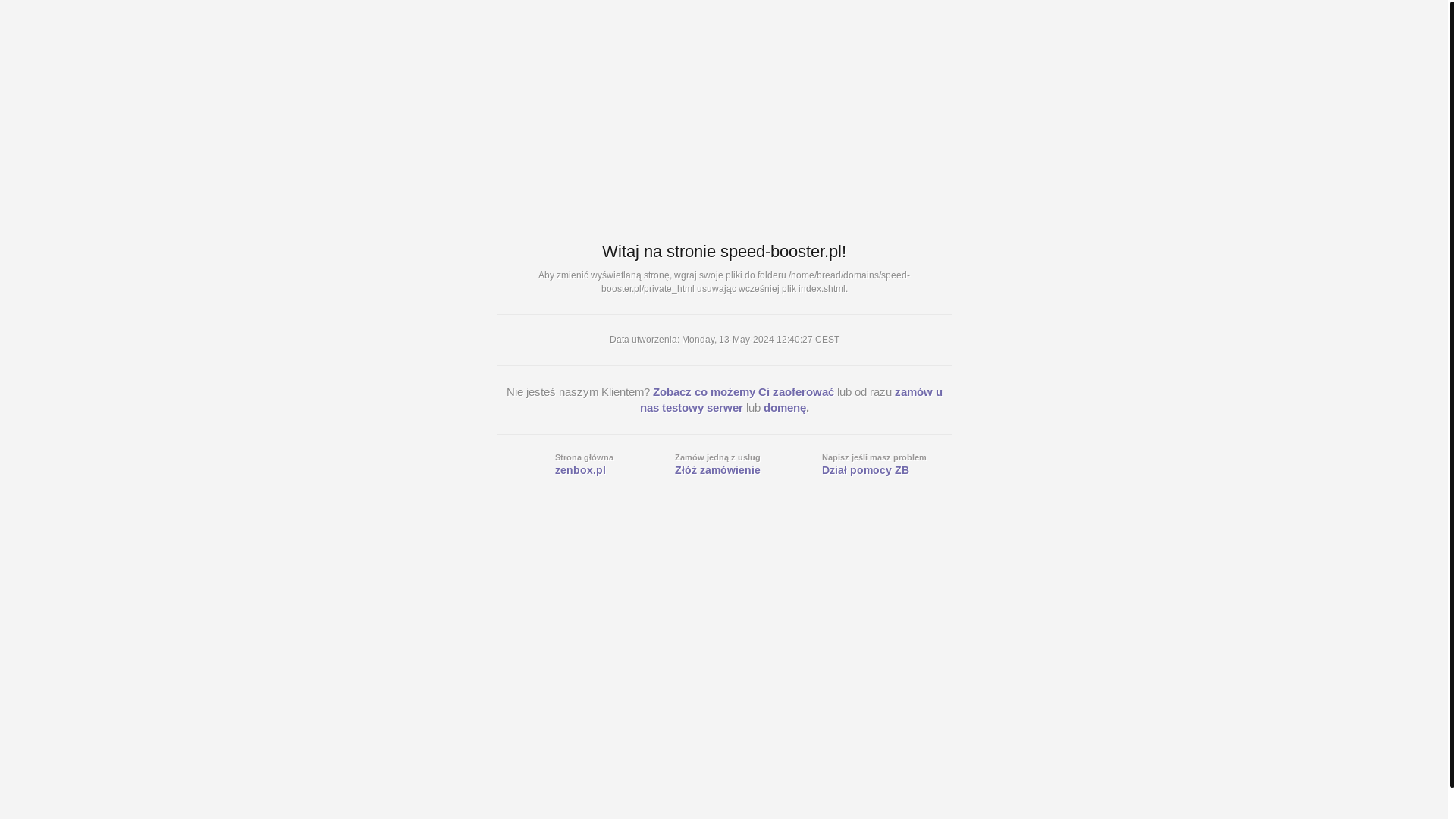 website screenshot of https://speed-booster.pl/