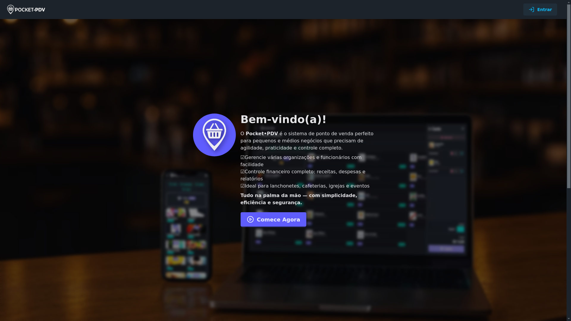 website screenshot of https://pocketpdv.pages.dev/