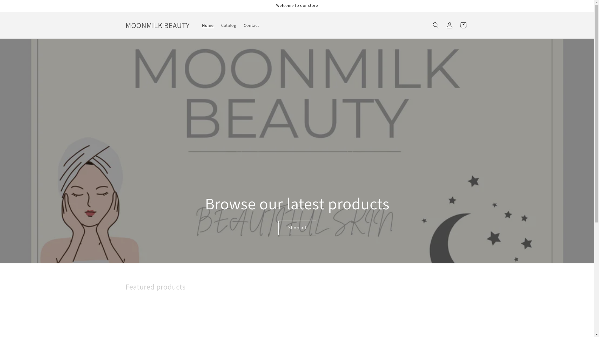 website screenshot of https://moonmilkbeauty.com/
