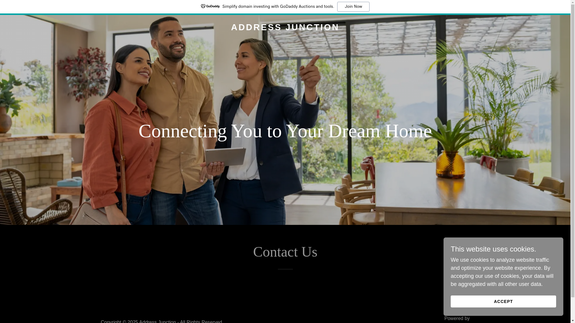 website screenshot of https://addressjunction.com/