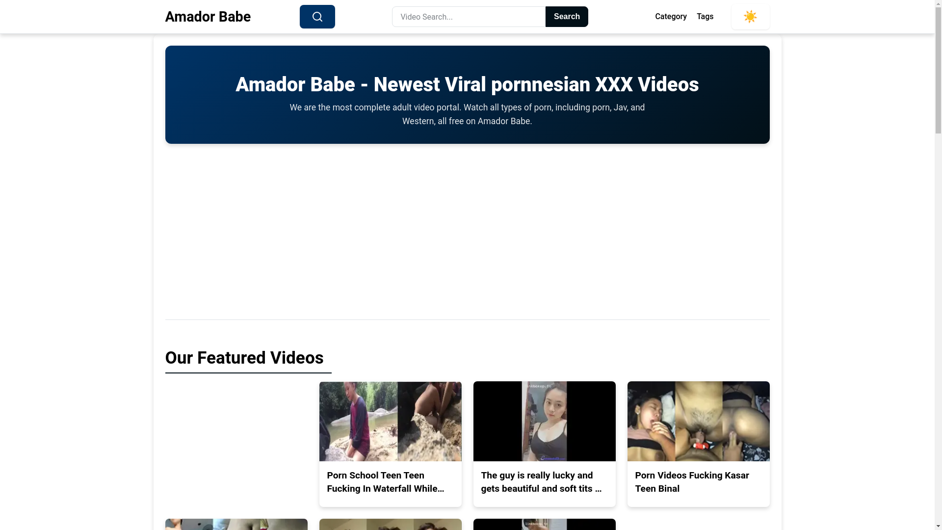 website screenshot of https://amadorbabe.pages.dev/