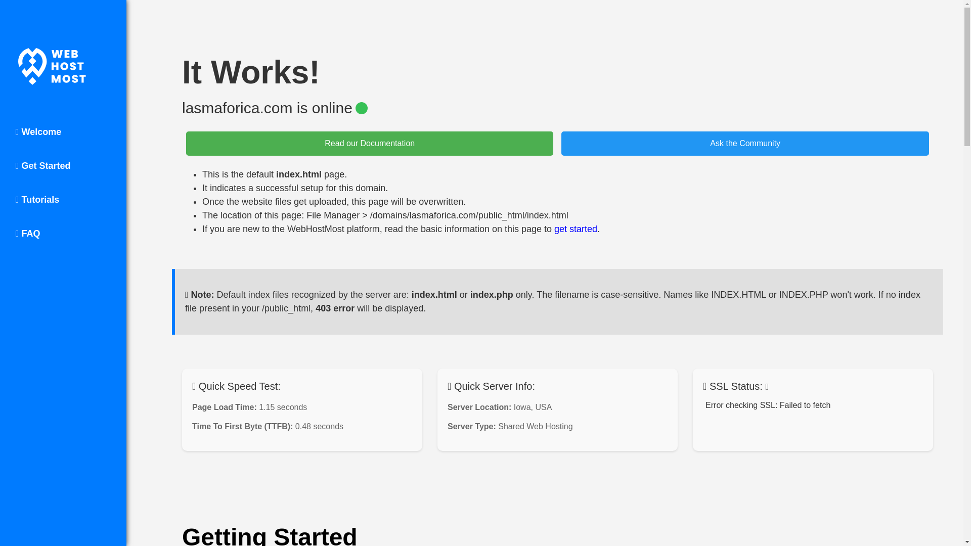 website screenshot of https://lasmaforica.com/